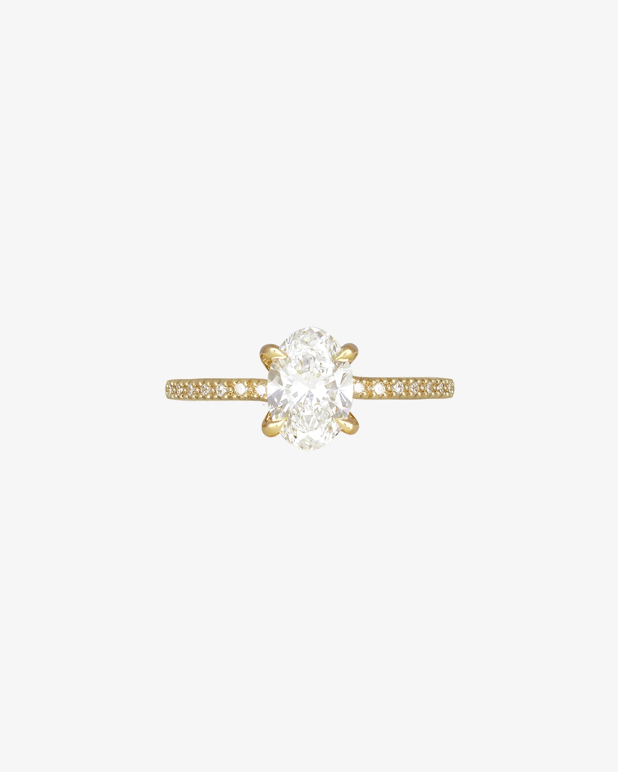 Adama Oval Ring Diamond Solid Gold - Image 6
