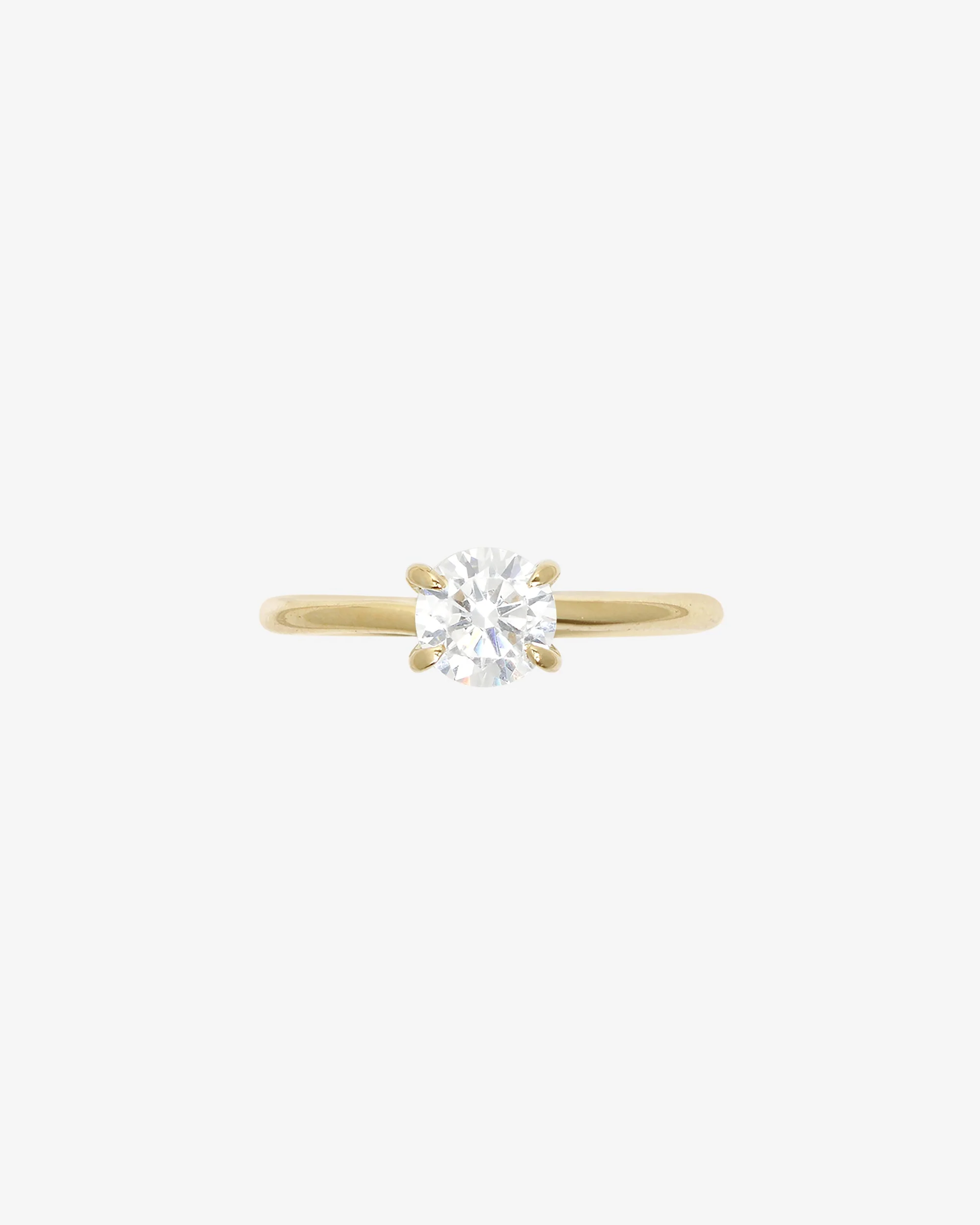 Adama Round Ring Solitaire Diamond Solid Gold - Image 5