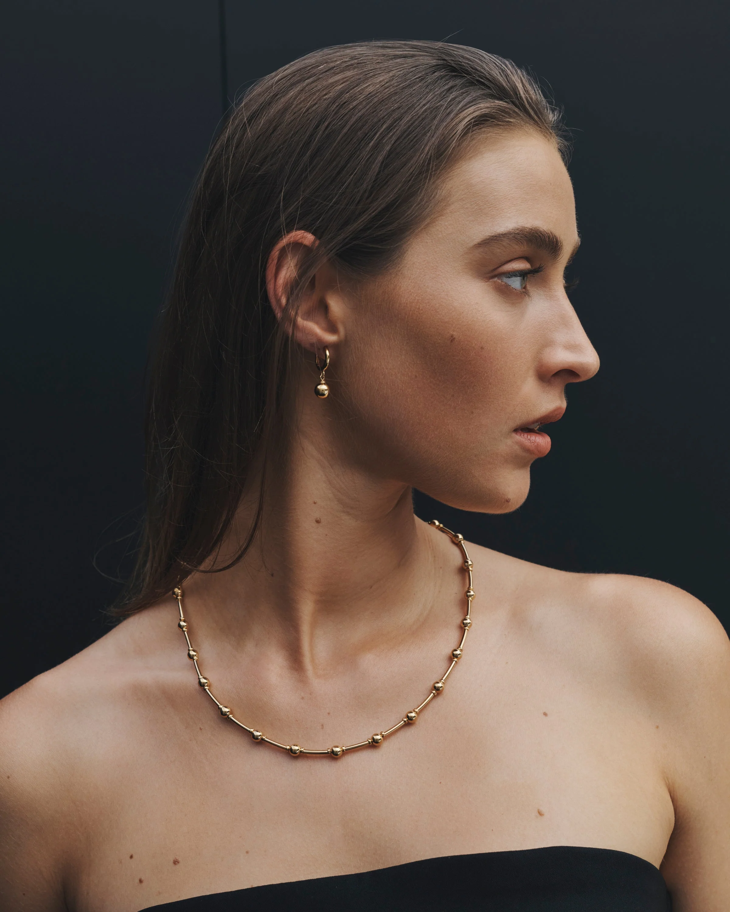 Alba Beaded Collar Gold Vermeil - Image 2