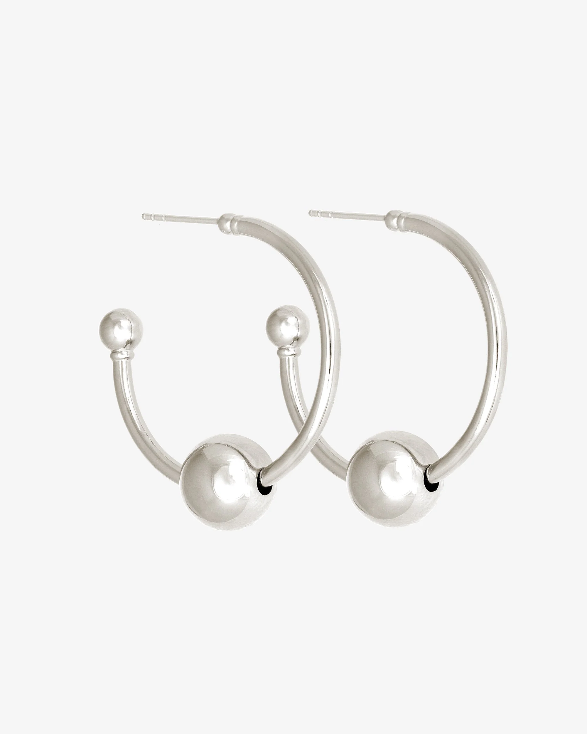 Alba Hoops Large Silver