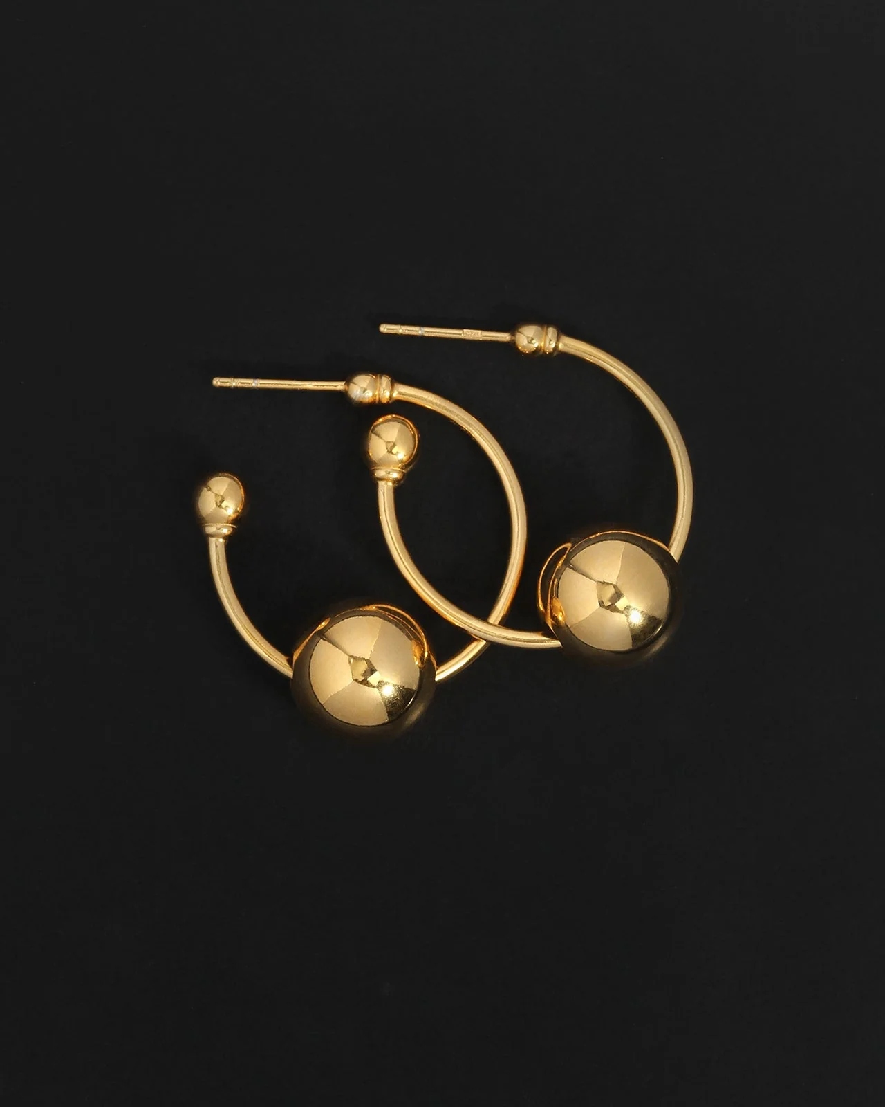 Alba Hoops Medium Gold Vermeil - Image 4