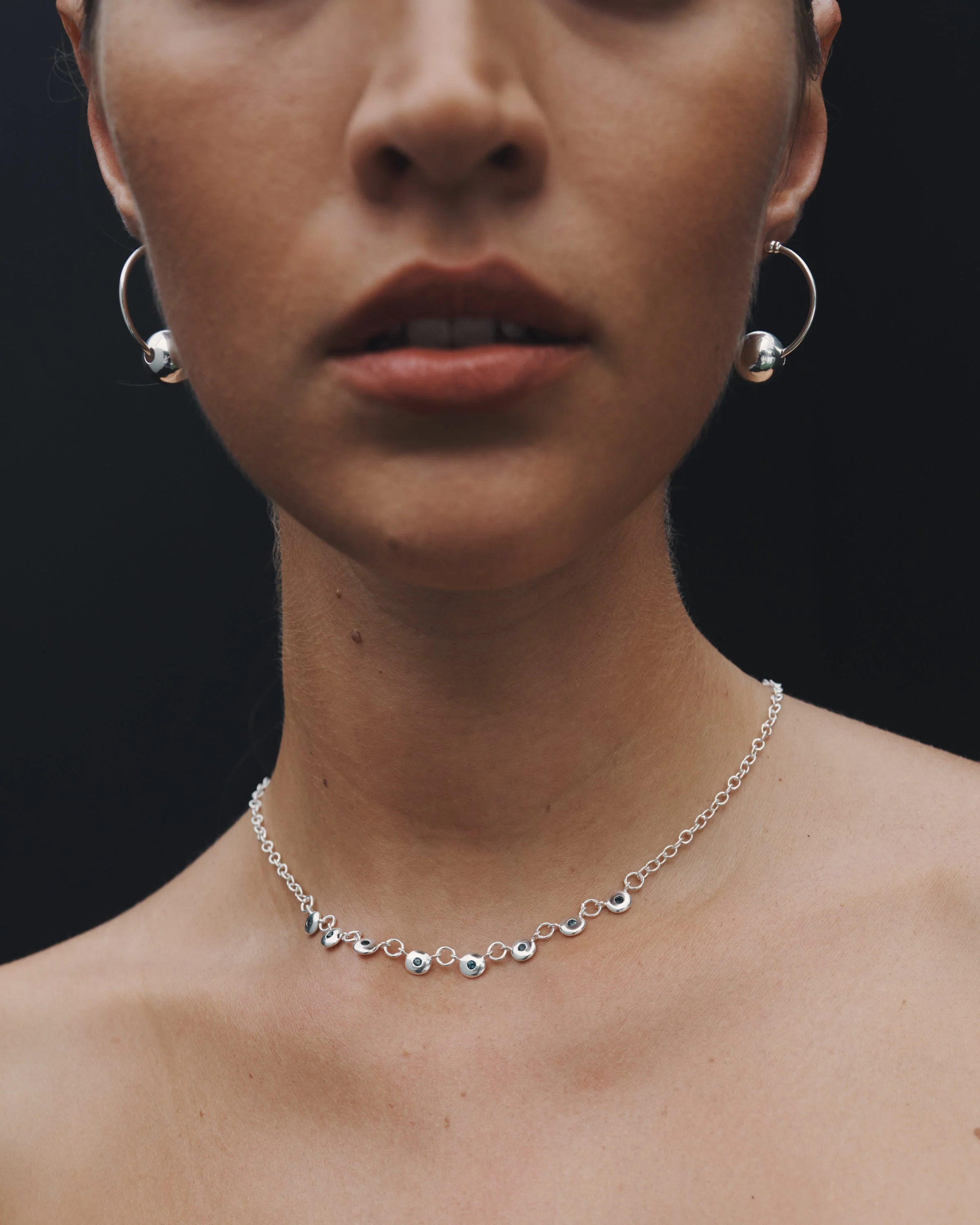 Alba Hoops Medium Silver - Image 2