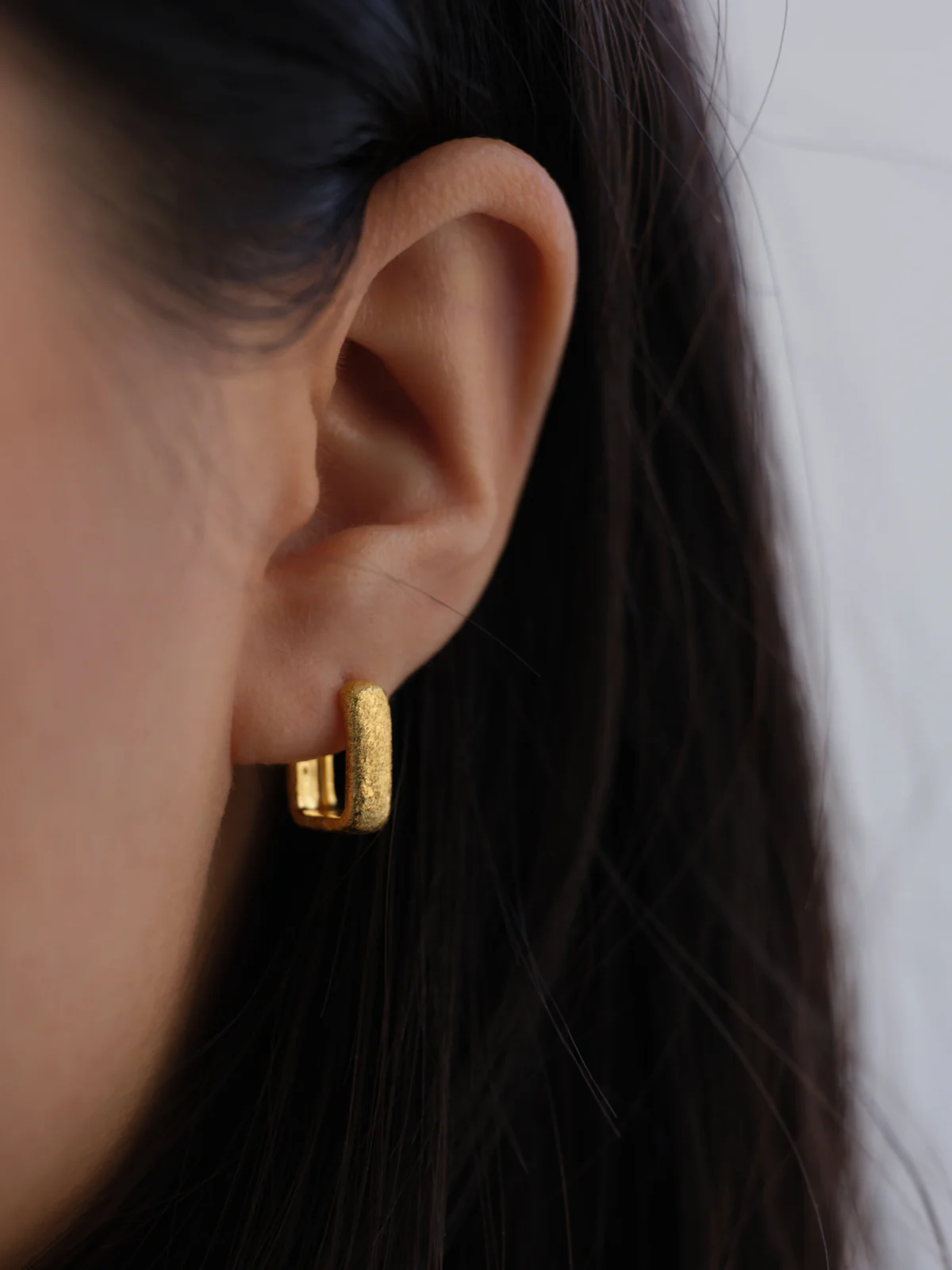 Alida Square Hoops Gold Vermeil - Image 2