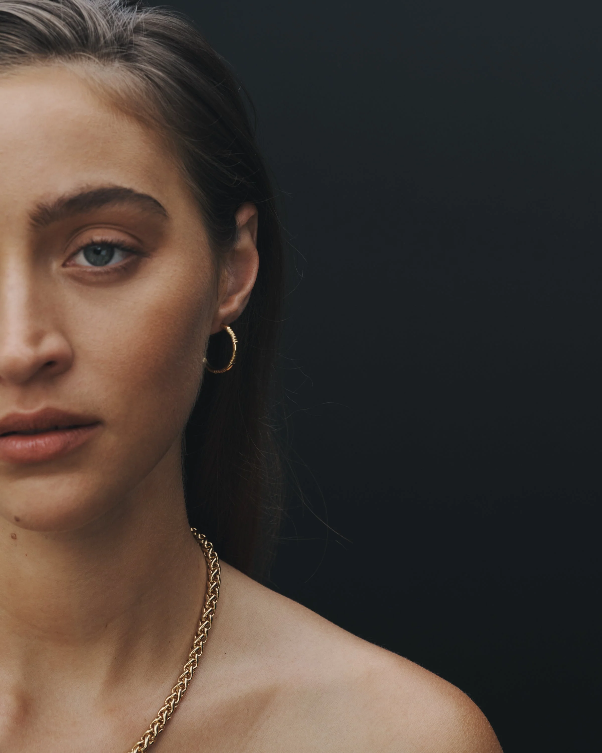 Amari Hoops Gold Vermeil - Image 3