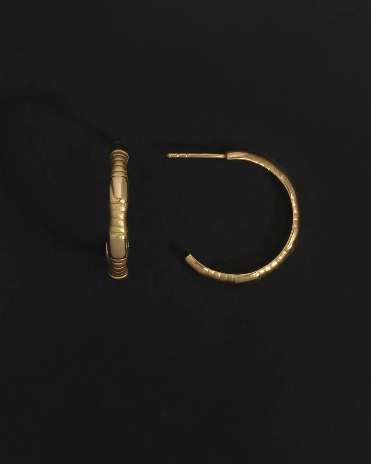 Amari Hoops Gold Vermeil - Image 4