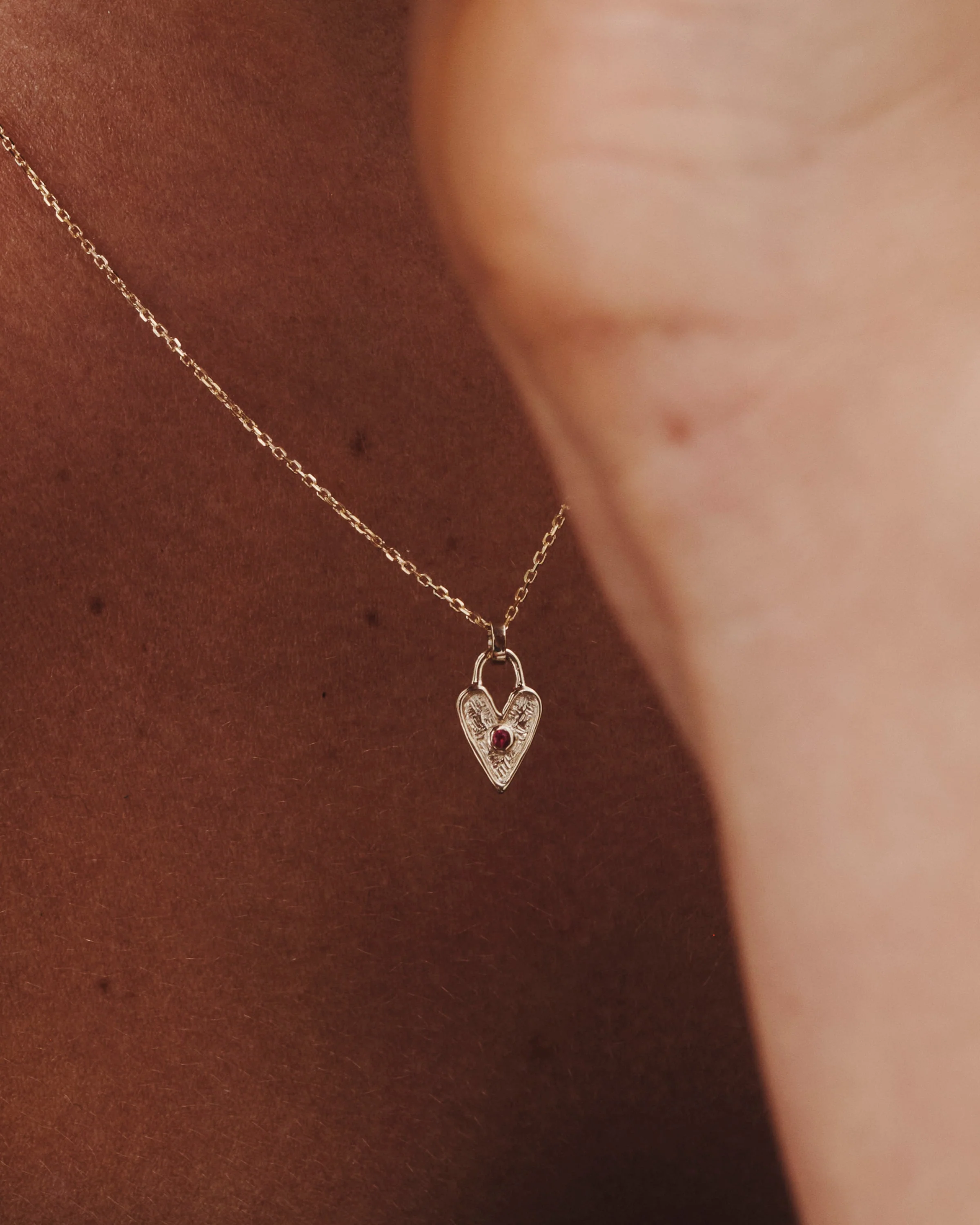 Amore Necklace Ruby Solid Gold - Image 2