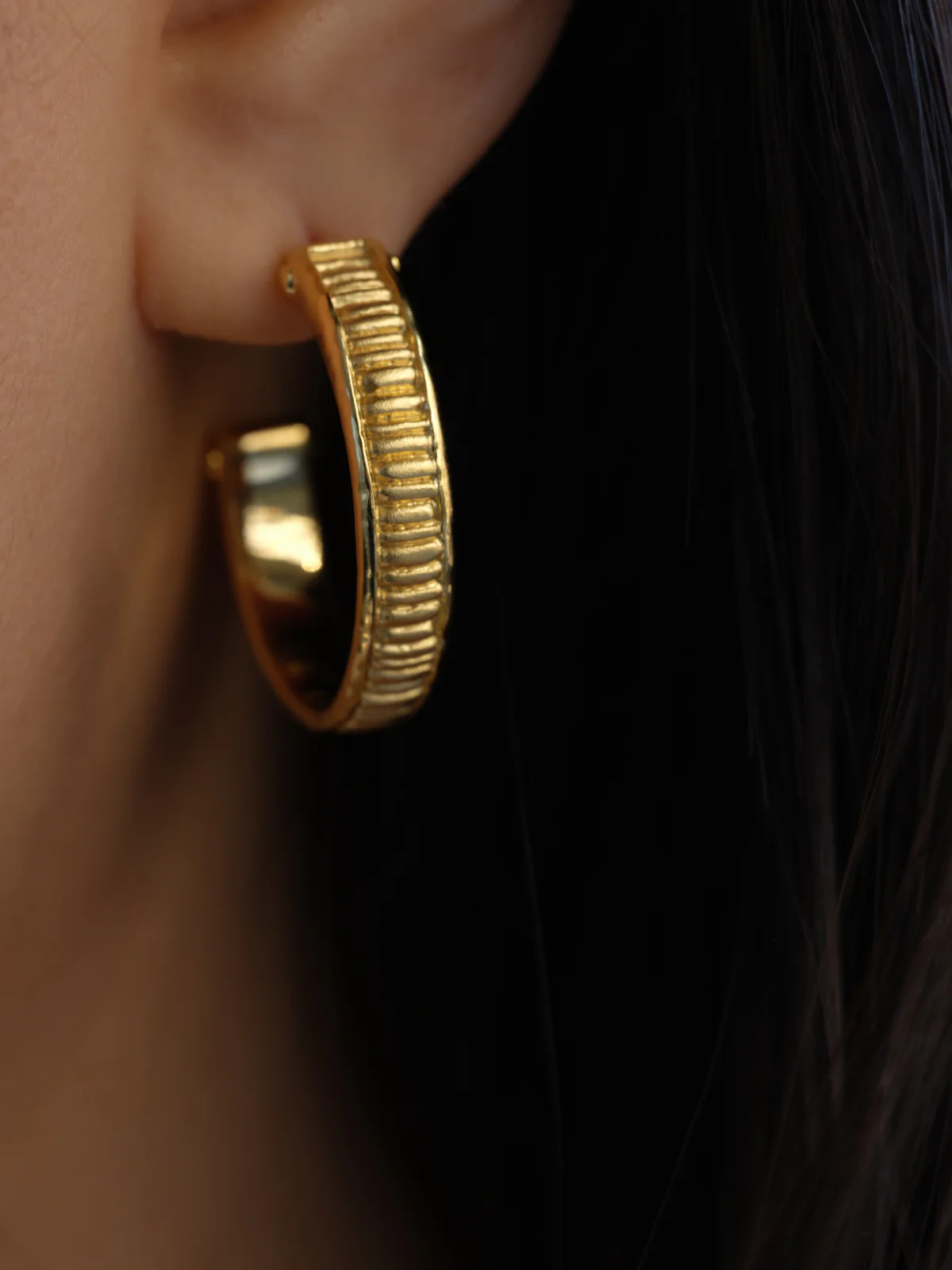 Arete Hoops Gold Vermeil - Image 2