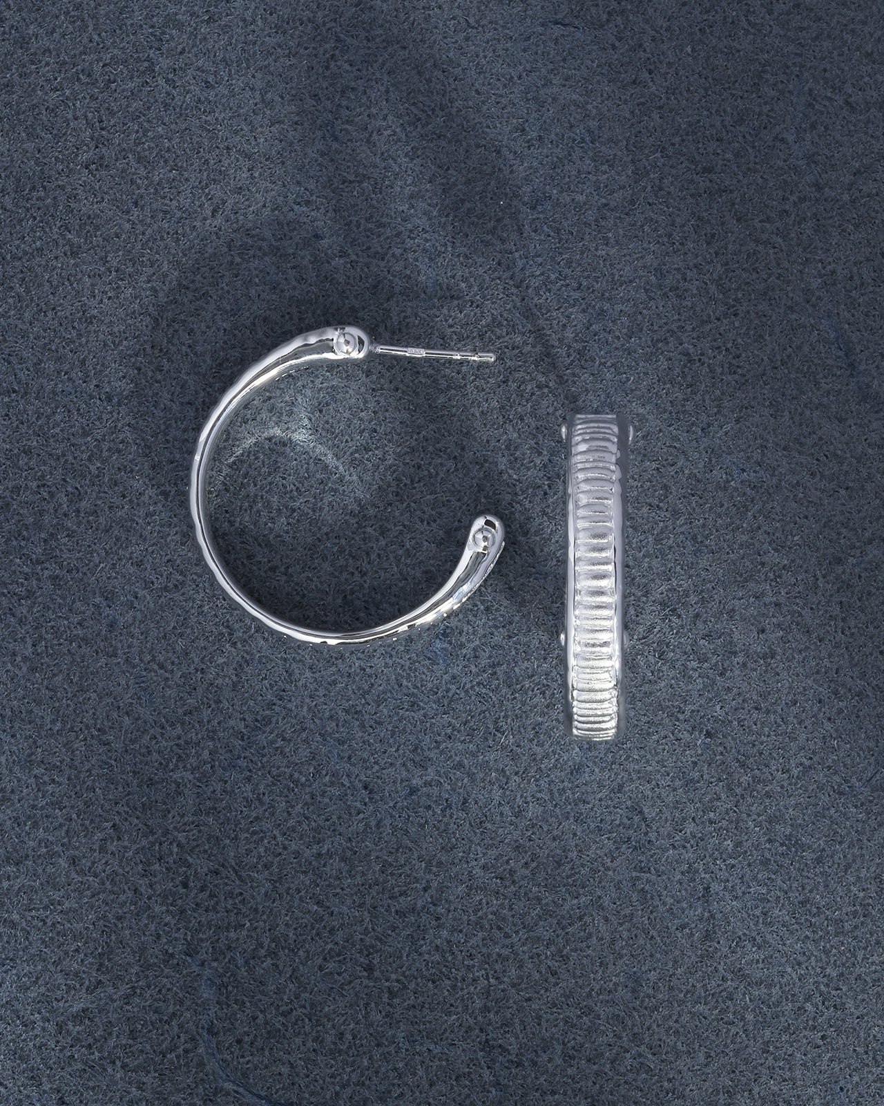 Arete Hoops Silver - Image 3