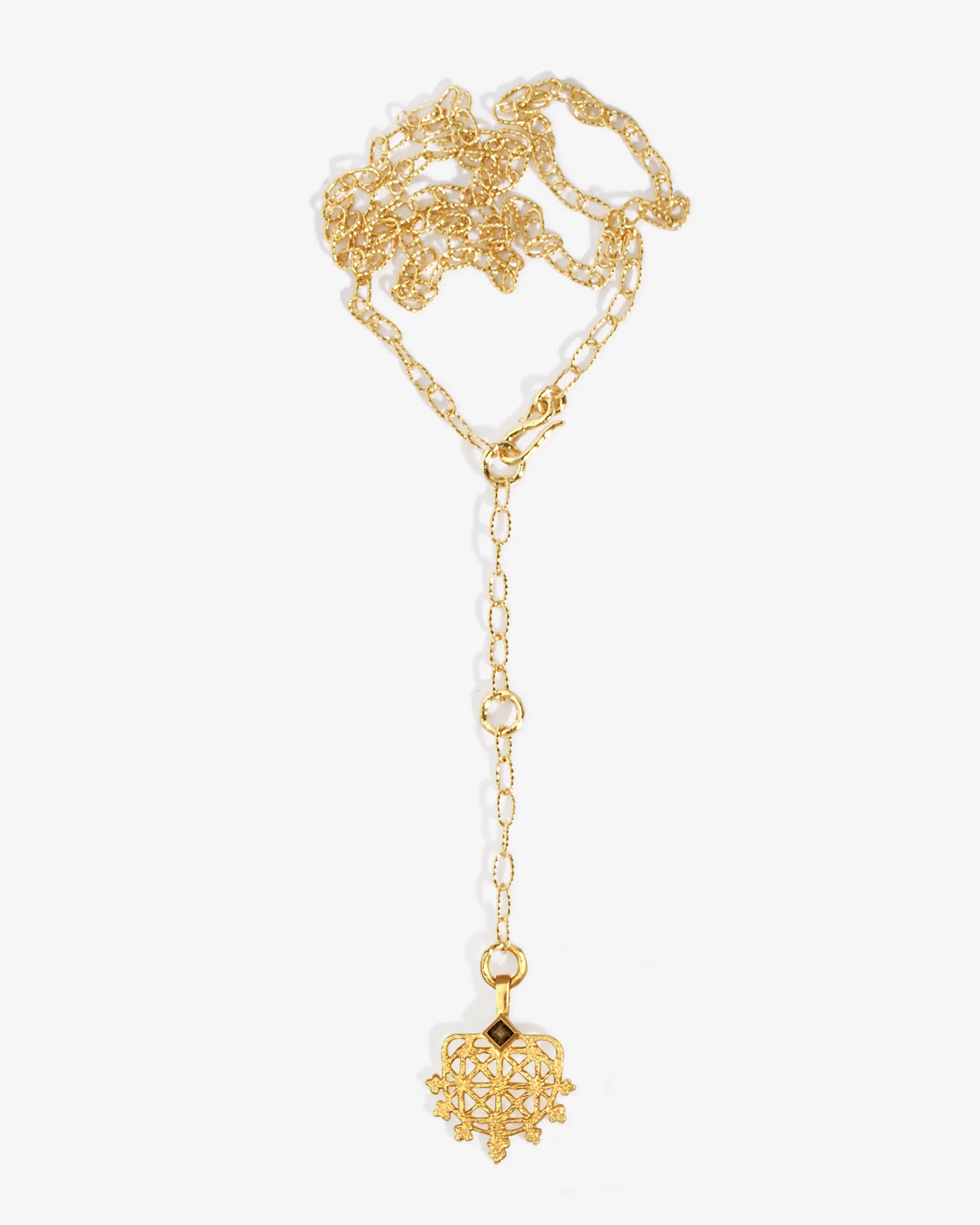 Arinna Lariat Necklace Gold Vermeil - Image 3