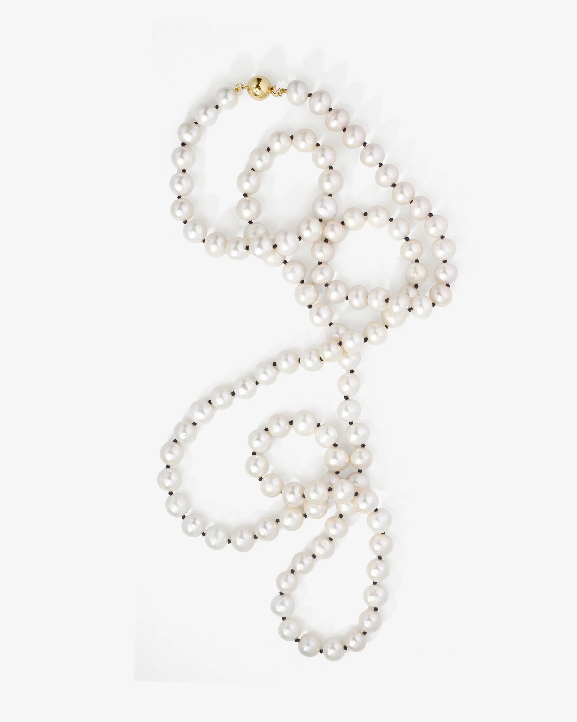 Aris Pearl Beaded Necklace Solid Gold - Image 7