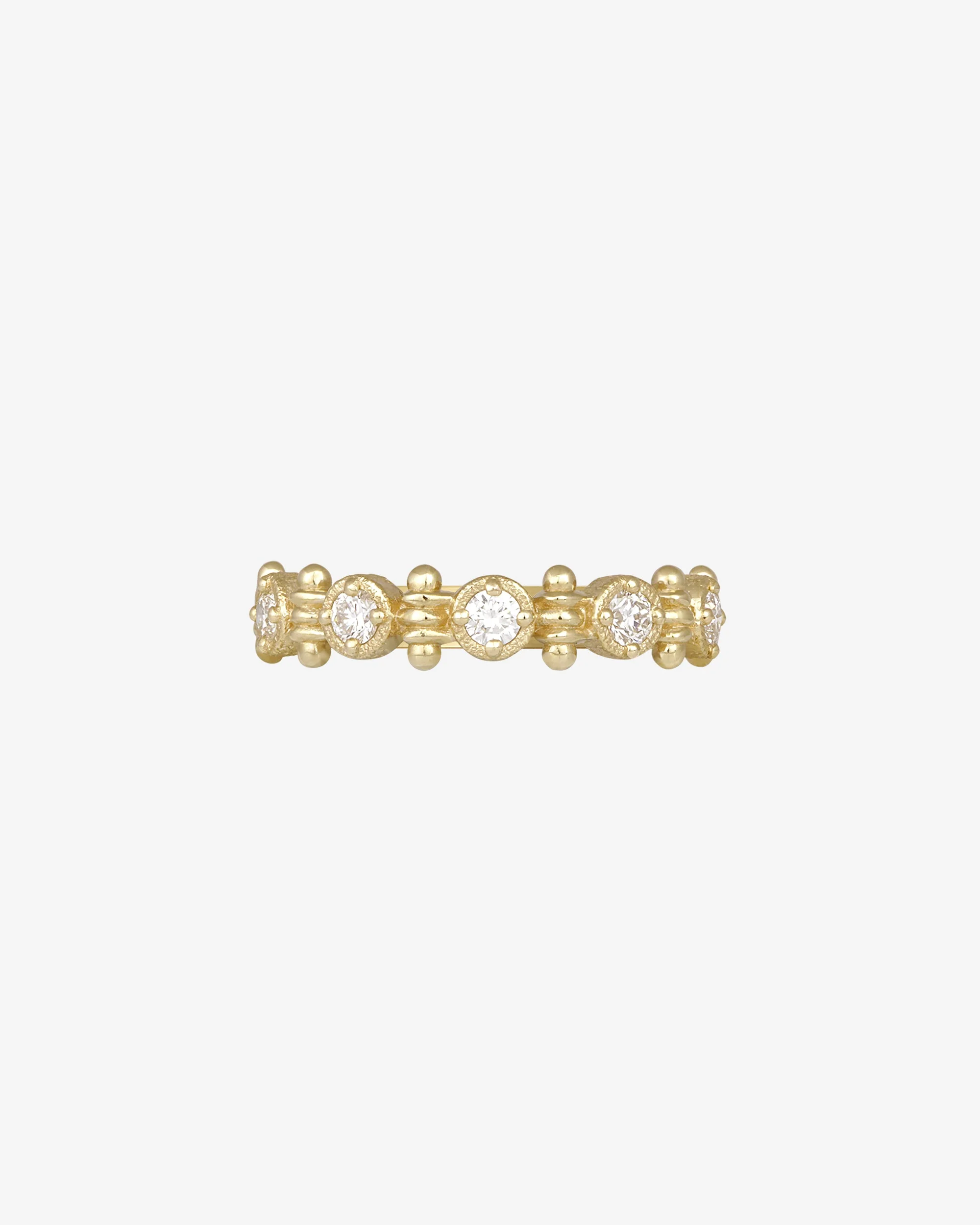 Asteria Half Eternity Ring Diamond Solid Gold - Image 3