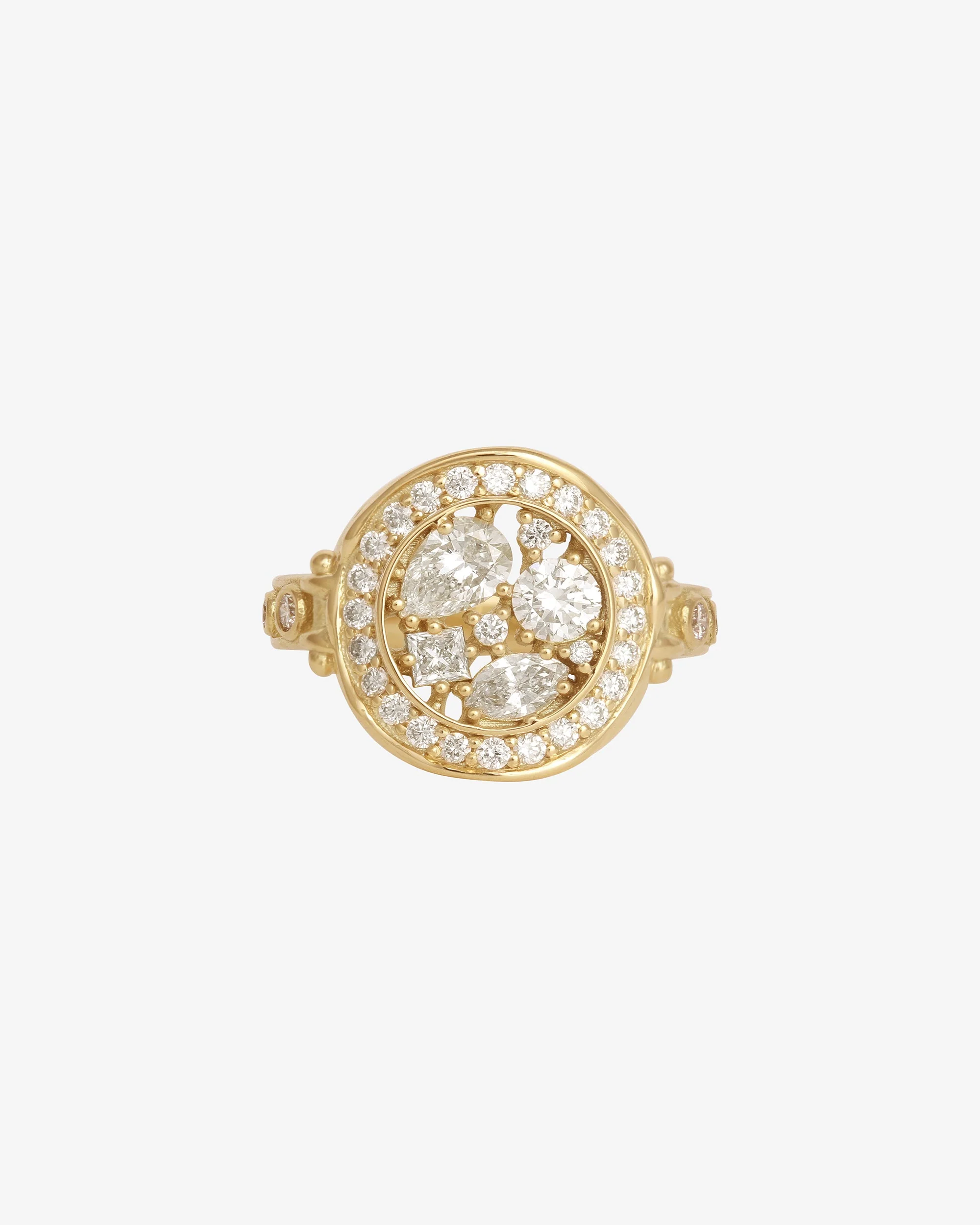 Asteria Halo Ring Diamond Solid Gold - Image 6