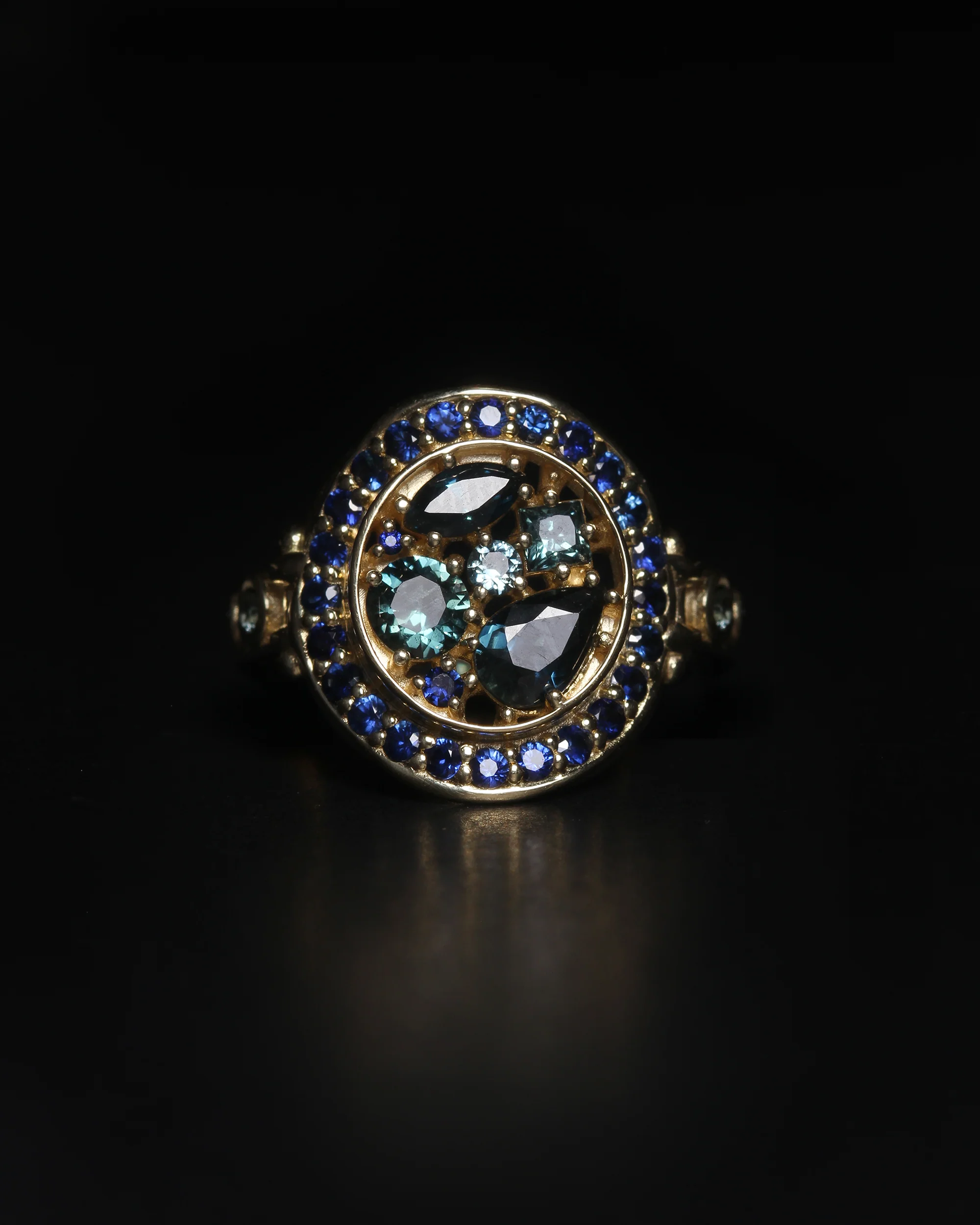 Asteria Halo Sapphire Solid Gold - Image 6