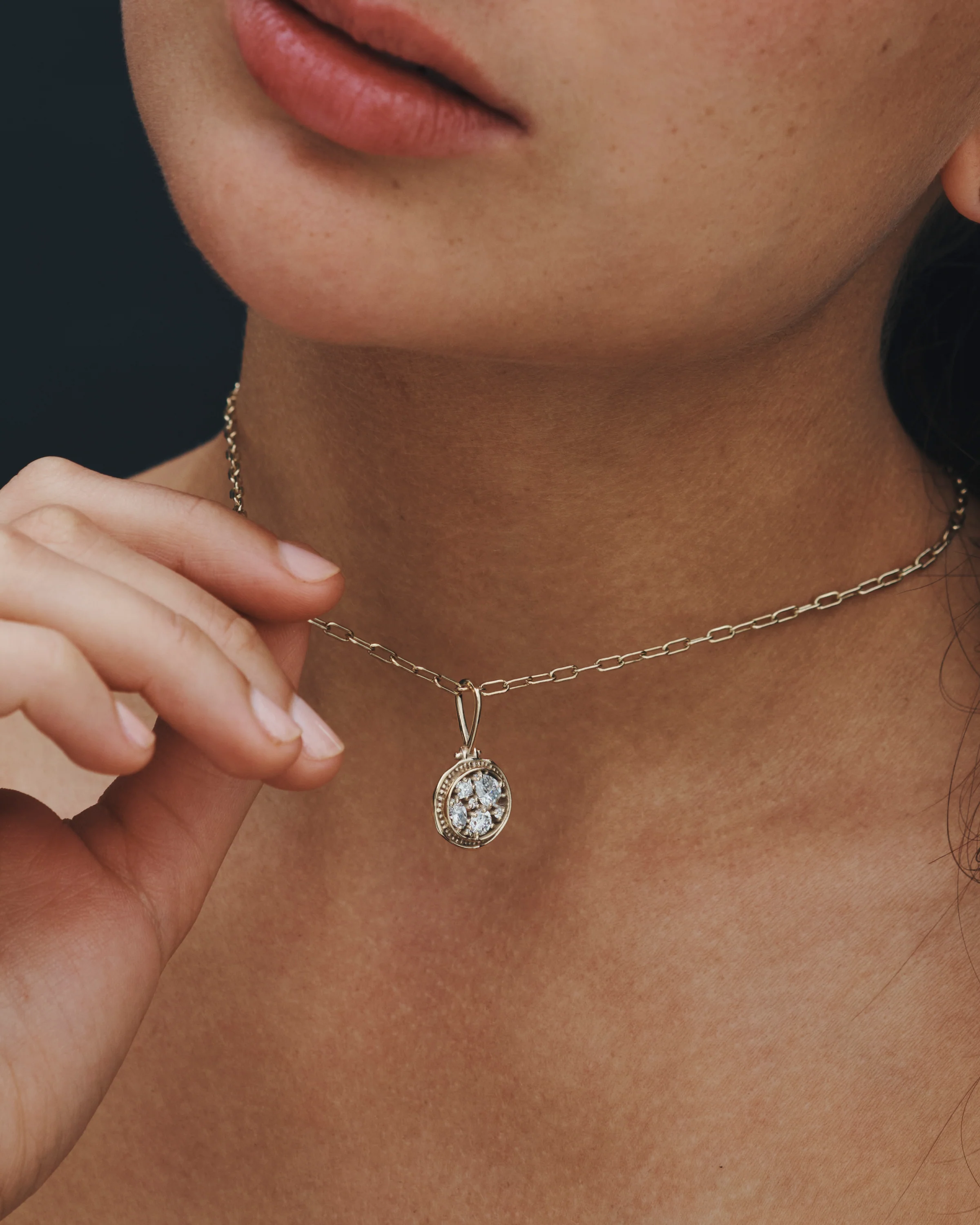 Asteria Pendant Diamond Solid Gold - Image 5