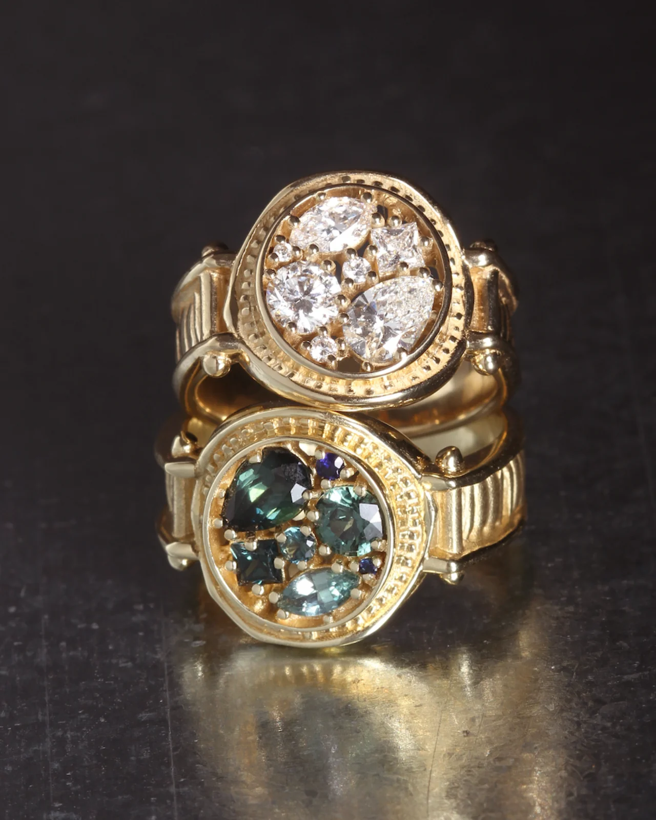 Asteria Ring Diamond Solid Gold - Image 7