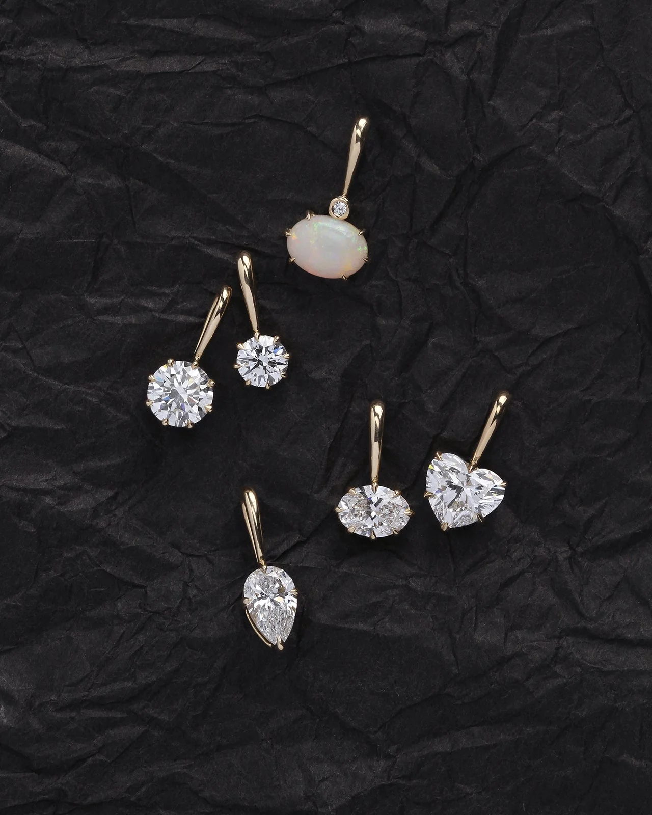 Astra Oval Pendant Diamond Solid Gold - Image 4