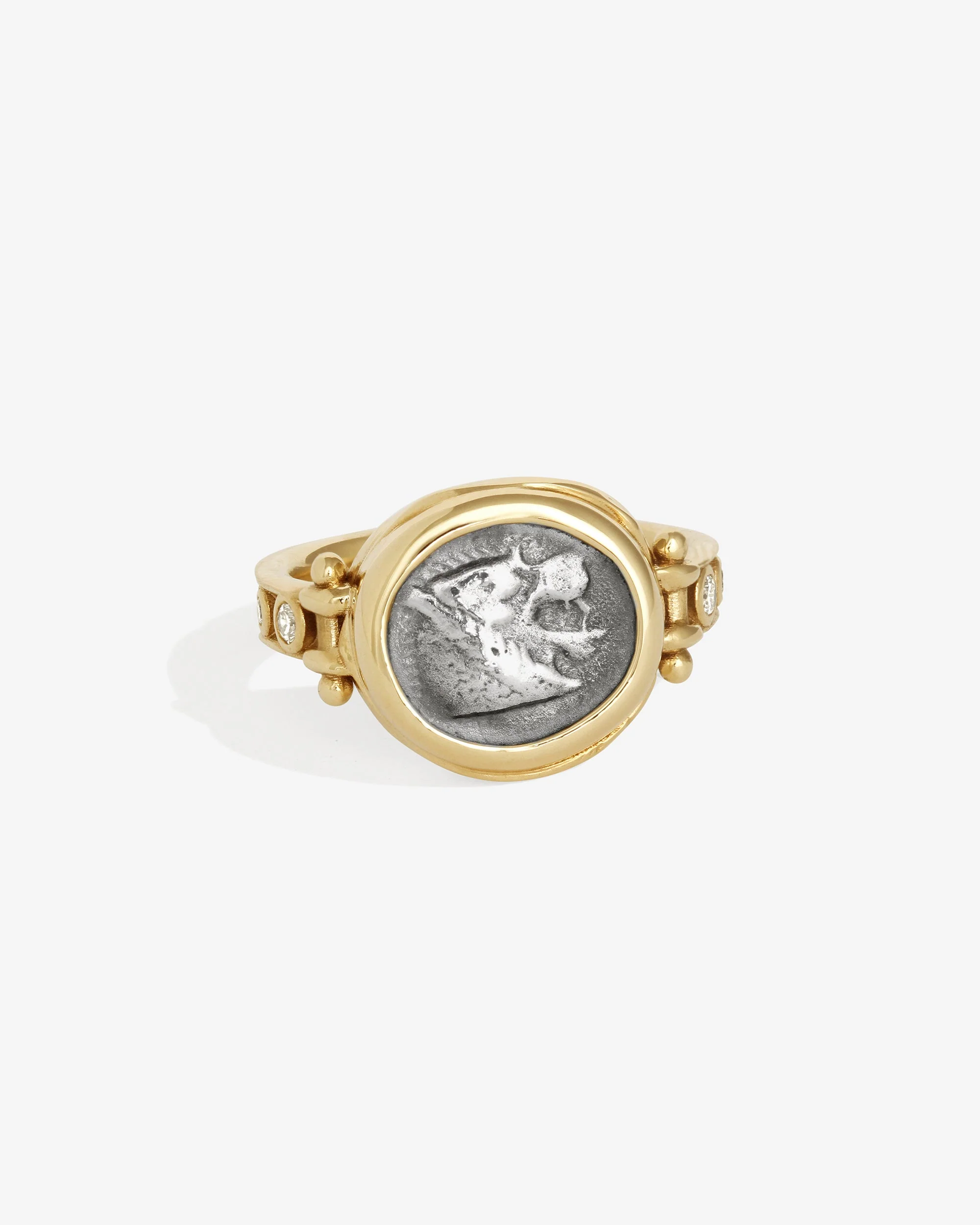 Atticus Intaglio Ring Wolf Solid Gold