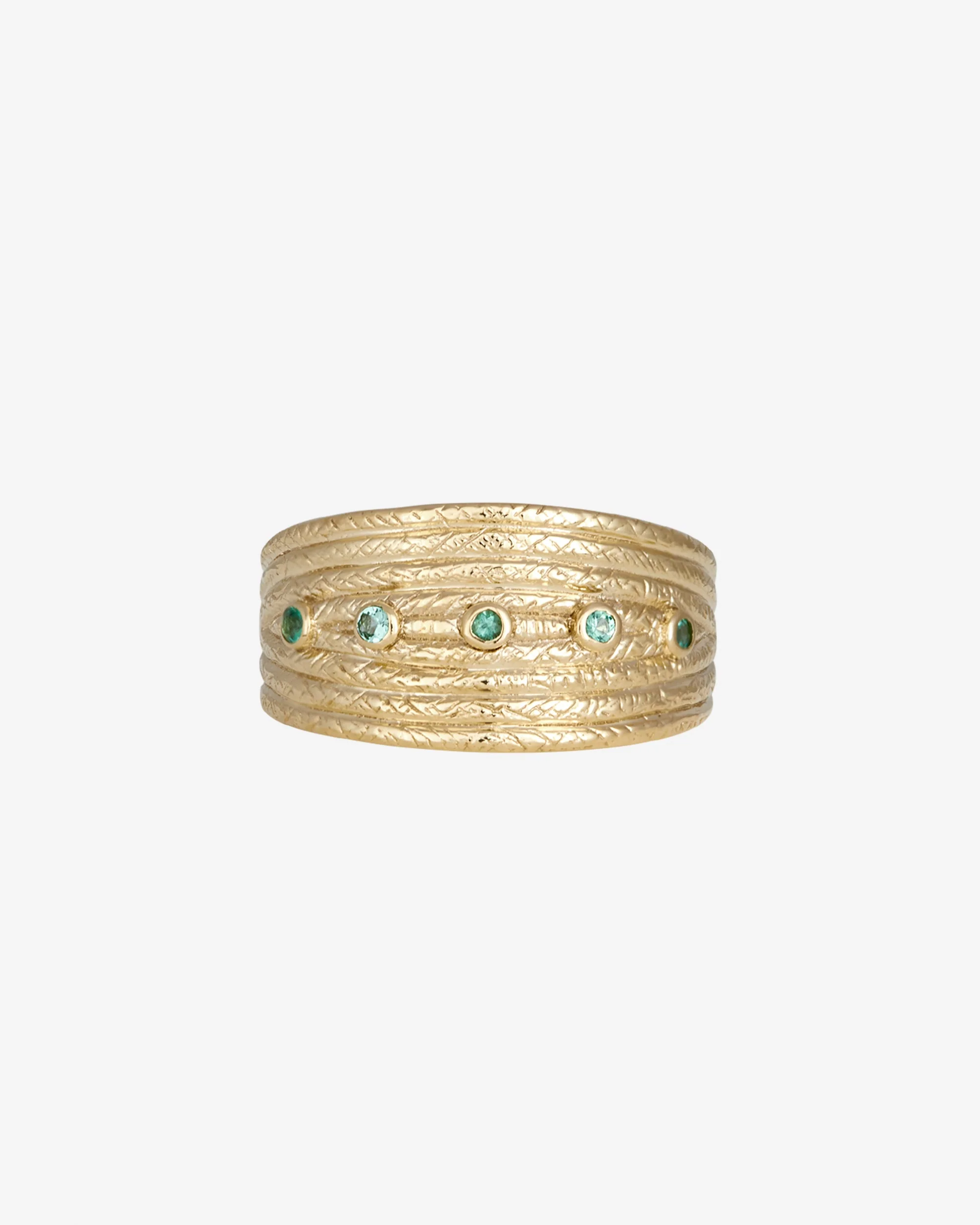 Aviva Ring Emerald Solid Gold - Image 4