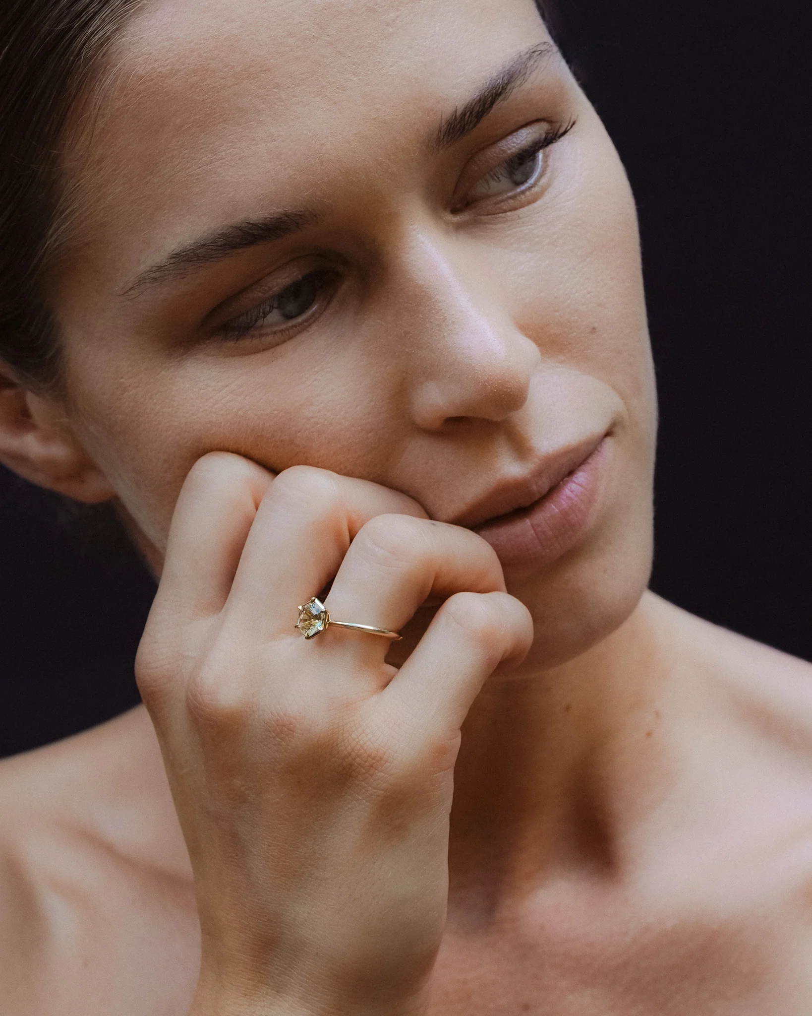 Azalea Ring 1.32ct Morganite Solid Gold - Image 3