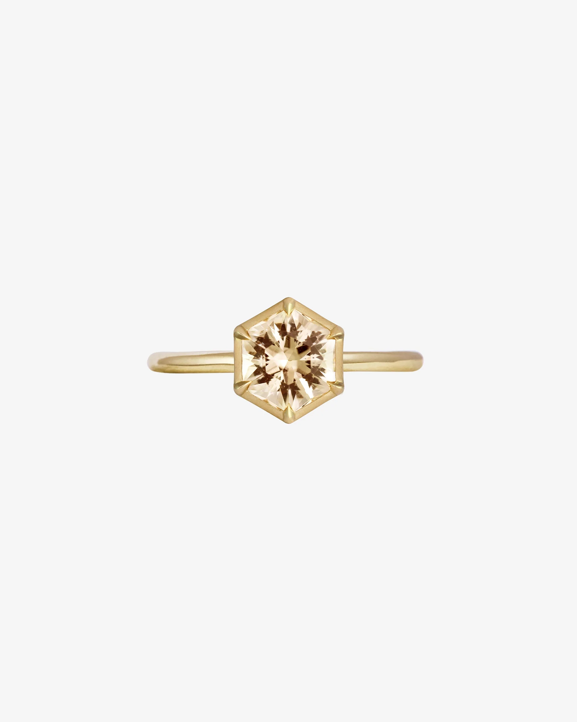 Azalea Ring 1.32ct Morganite Solid Gold - Image 4