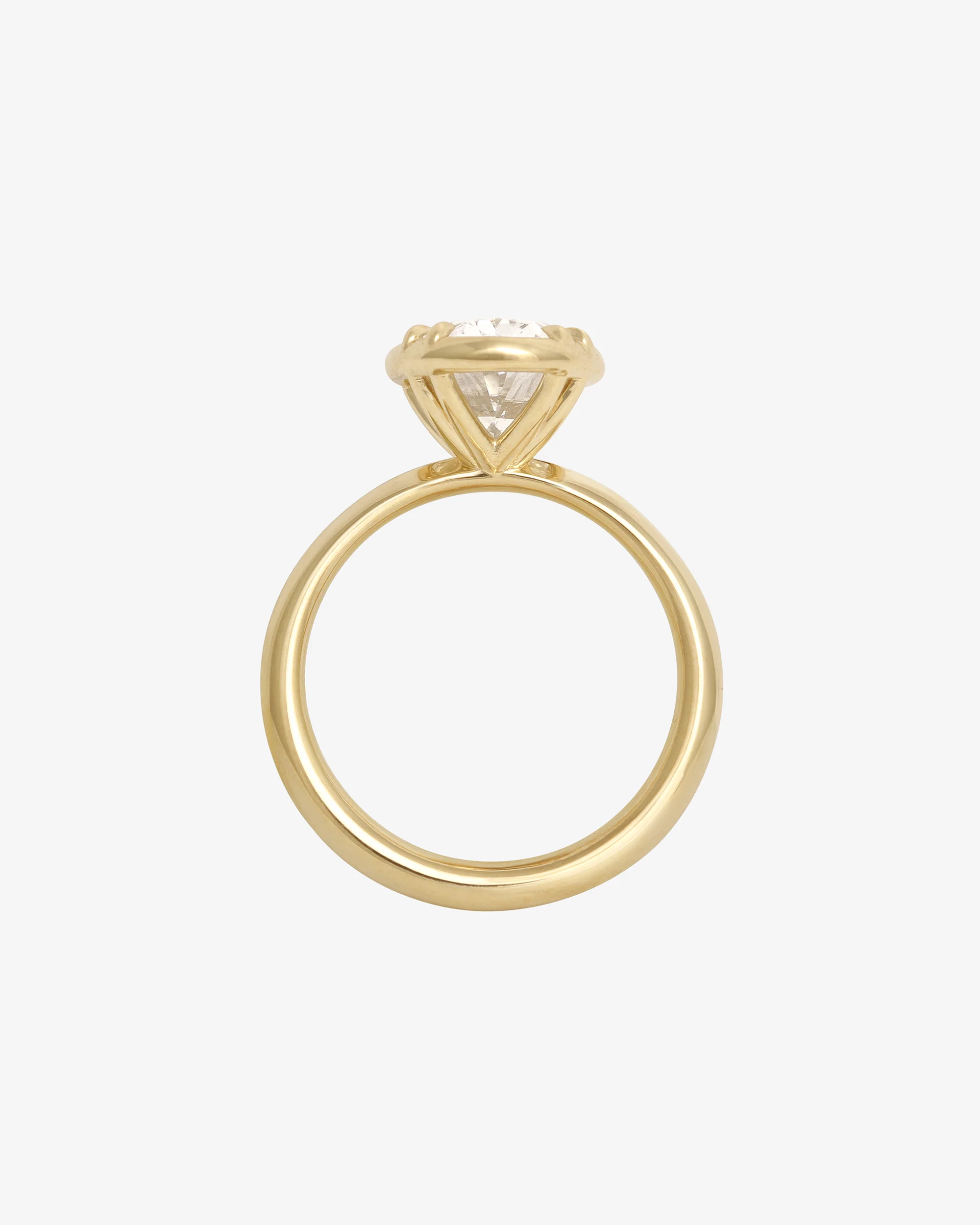 Azalea Ring Cushion Cut Diamond Solid Gold - Image 8