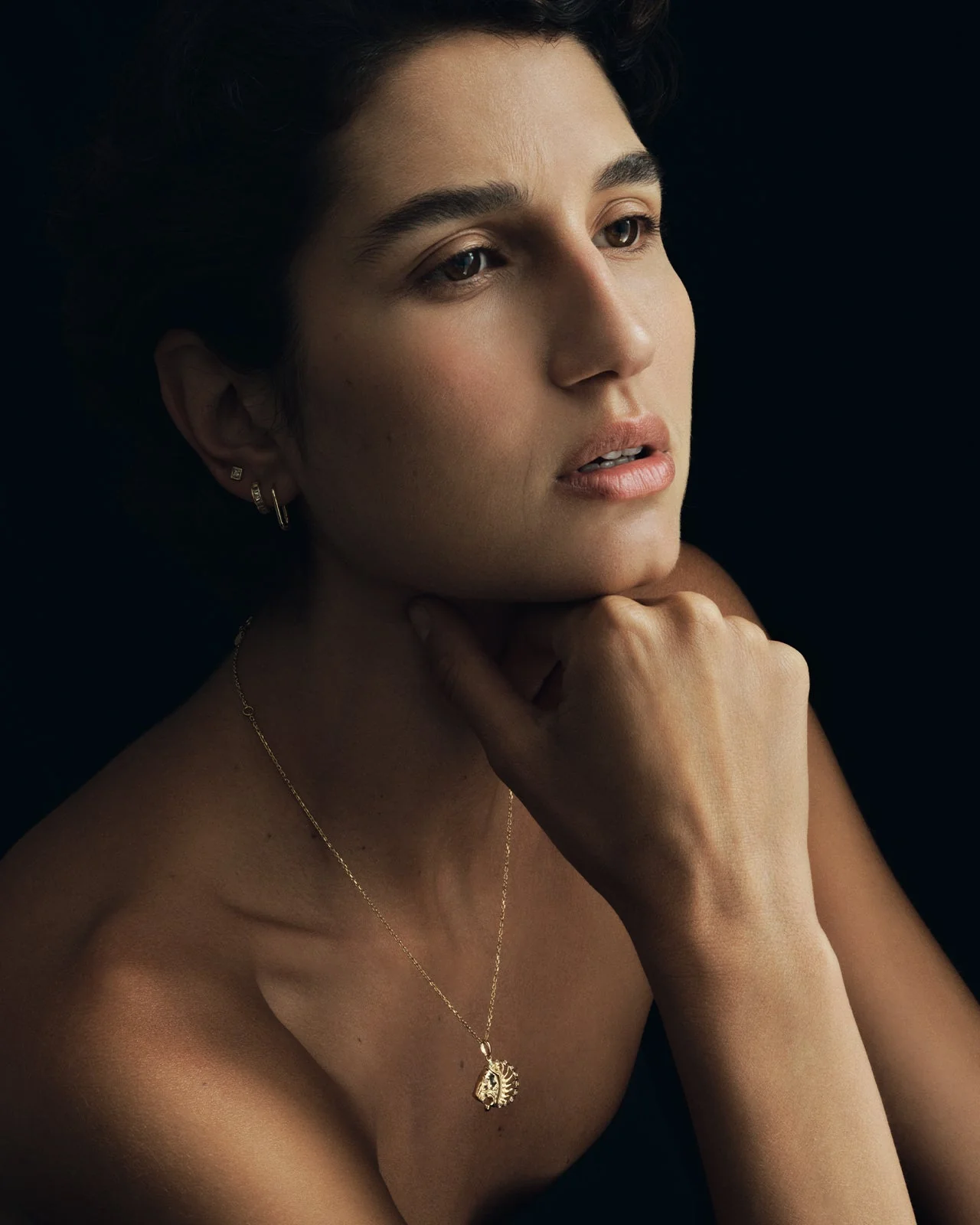 Babylon Necklace White Diamond Solid Gold - Image 3