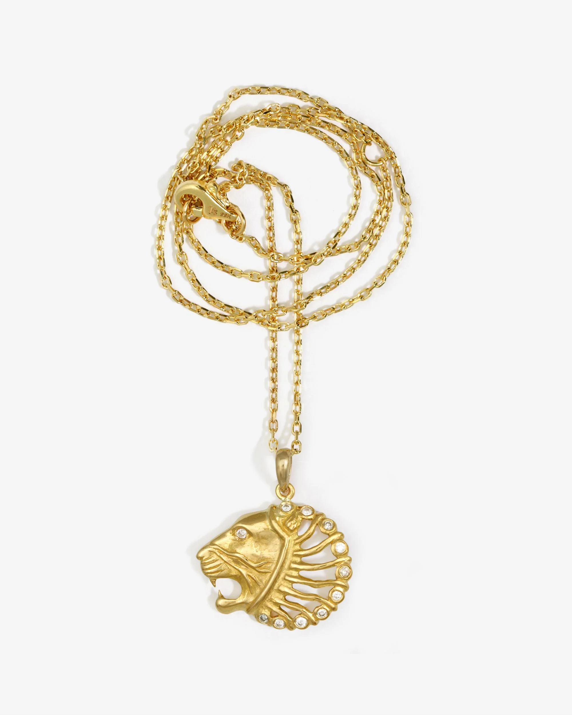 Babylon Necklace White Diamond Solid Gold - Image 4
