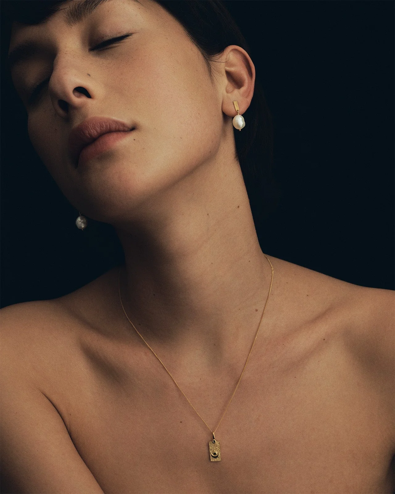 Baroque Earrings Pearl Gold Vermeil - Image 3