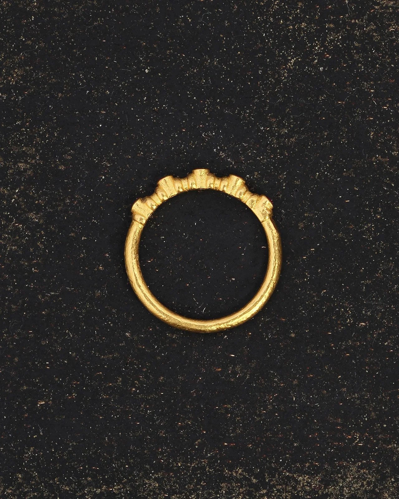 Bella Half Eternity Ring Ruby Solid Gold - Image 2
