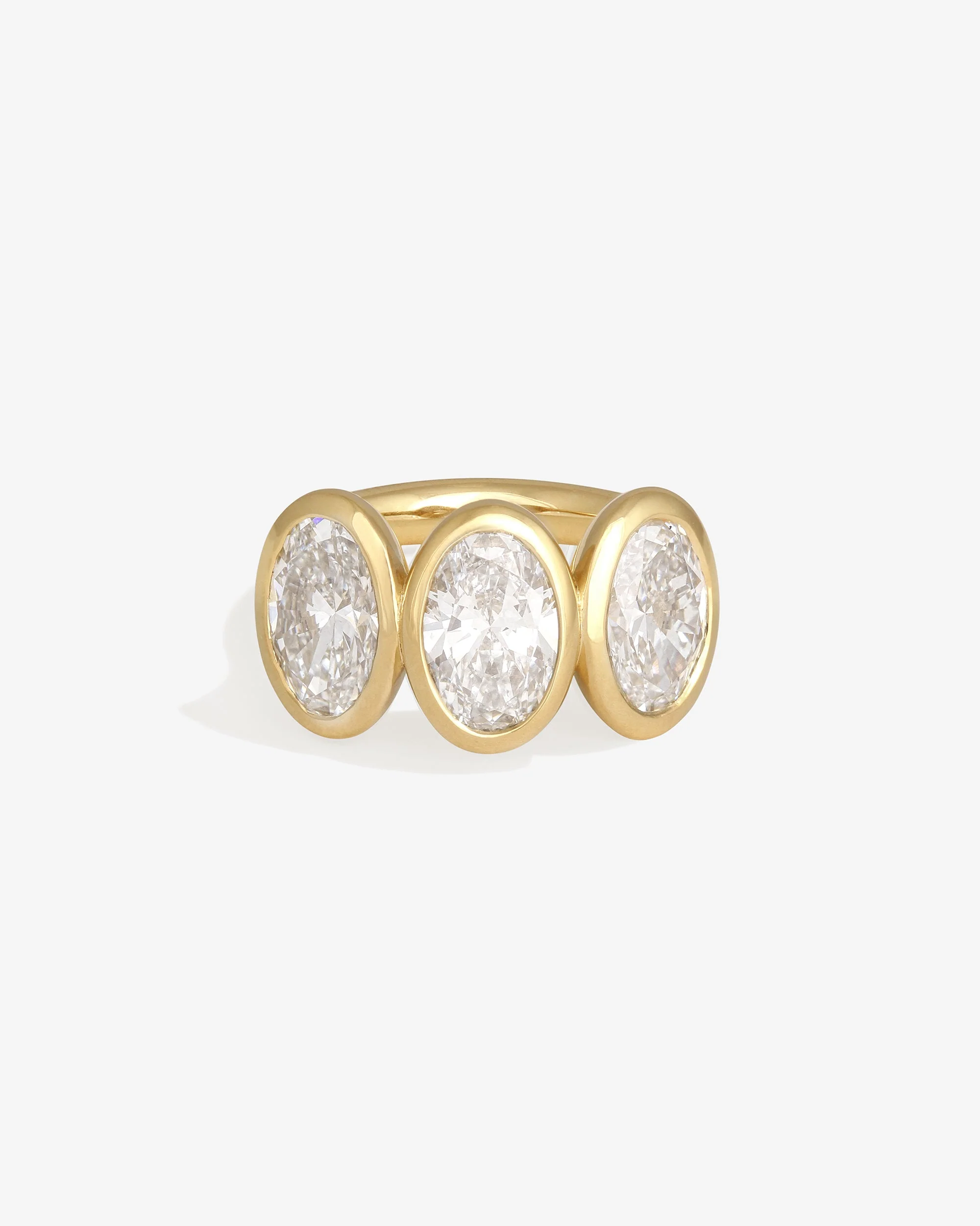 Beloved Trilogy Ring Diamond Solid Gold