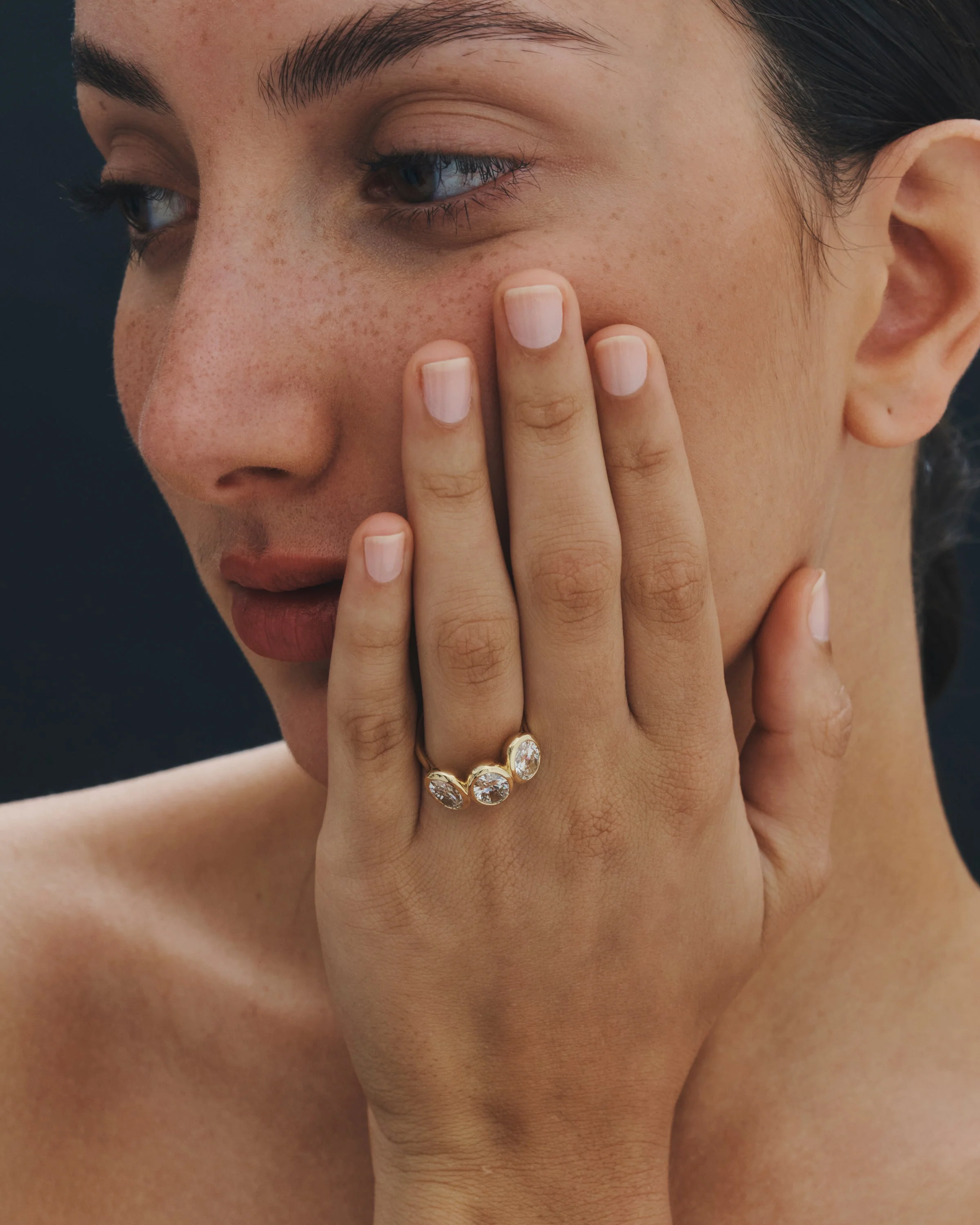 Beloved Trilogy Ring Diamond Solid Gold - Image 2
