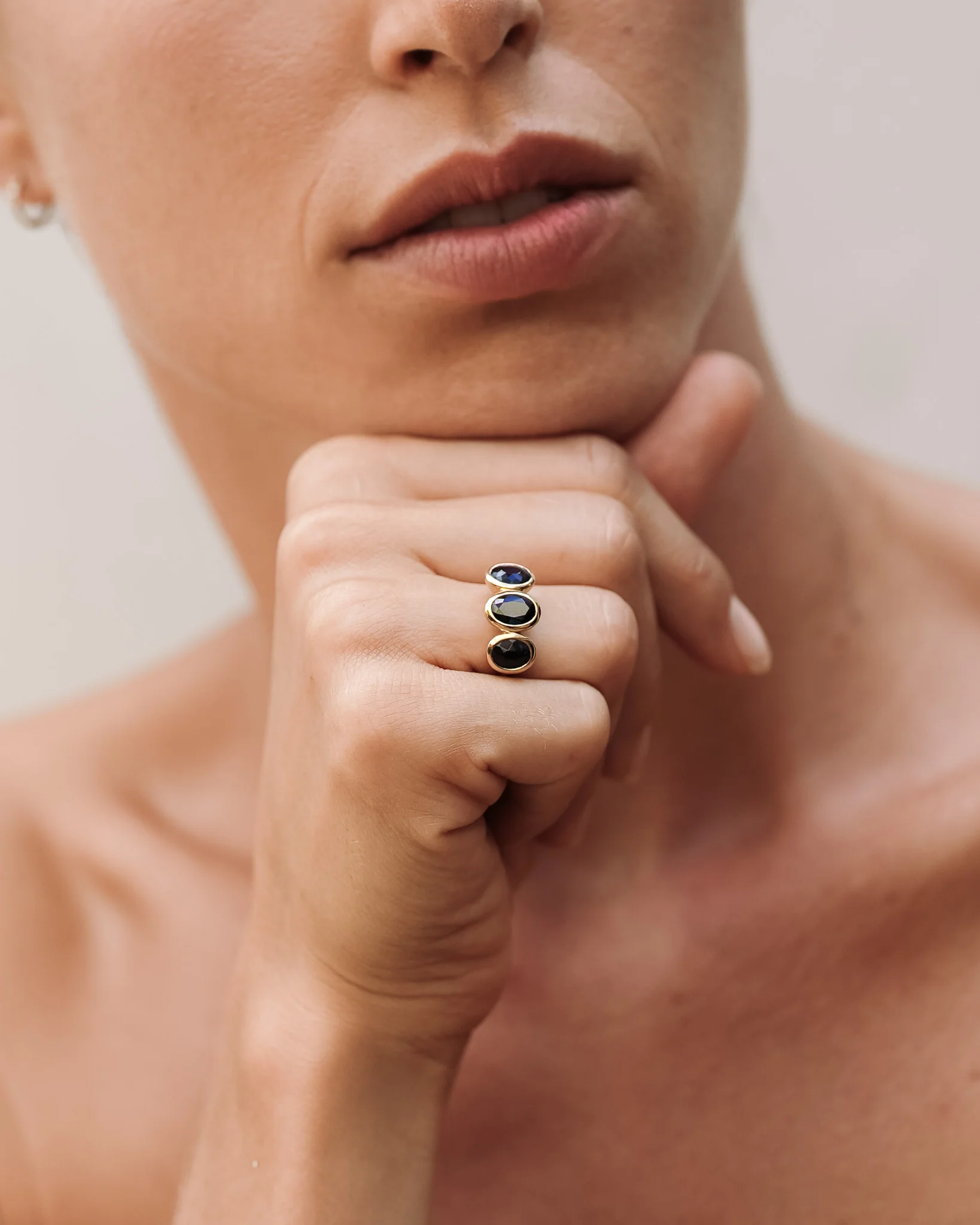 Beloved Trilogy Ring Spinel Solid Gold - Image 5