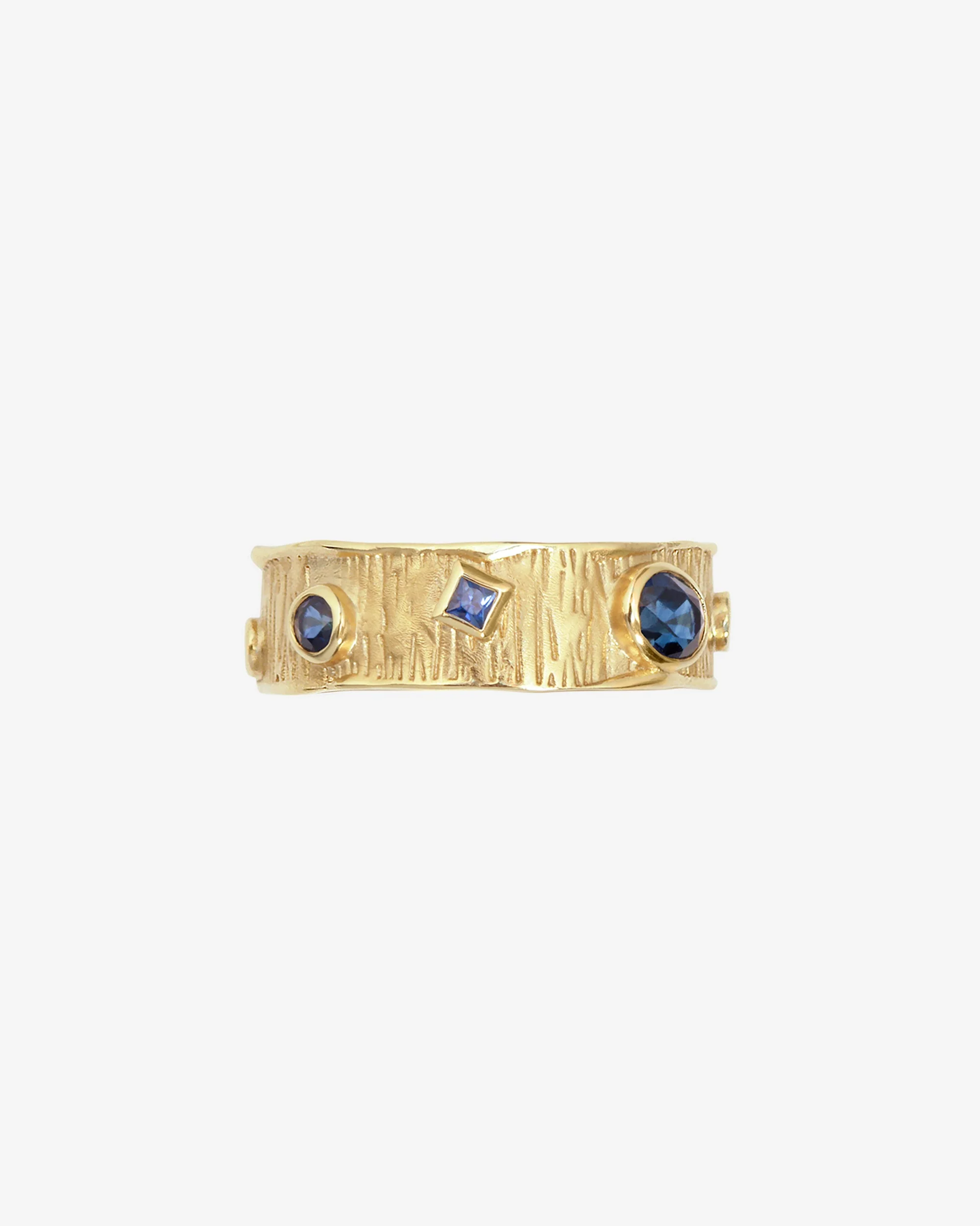 Blessing Ring Sapphire Emerald Solid Gold - Image 4