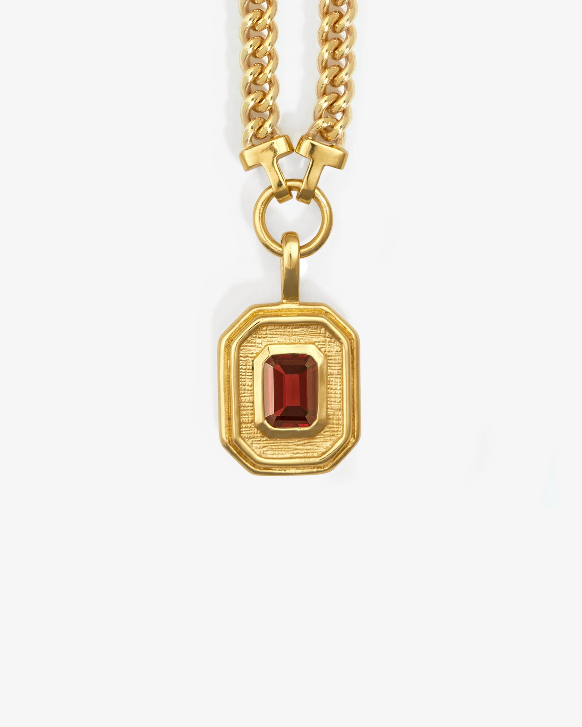 Byzantine Necklace Garnet Gold Vermeil