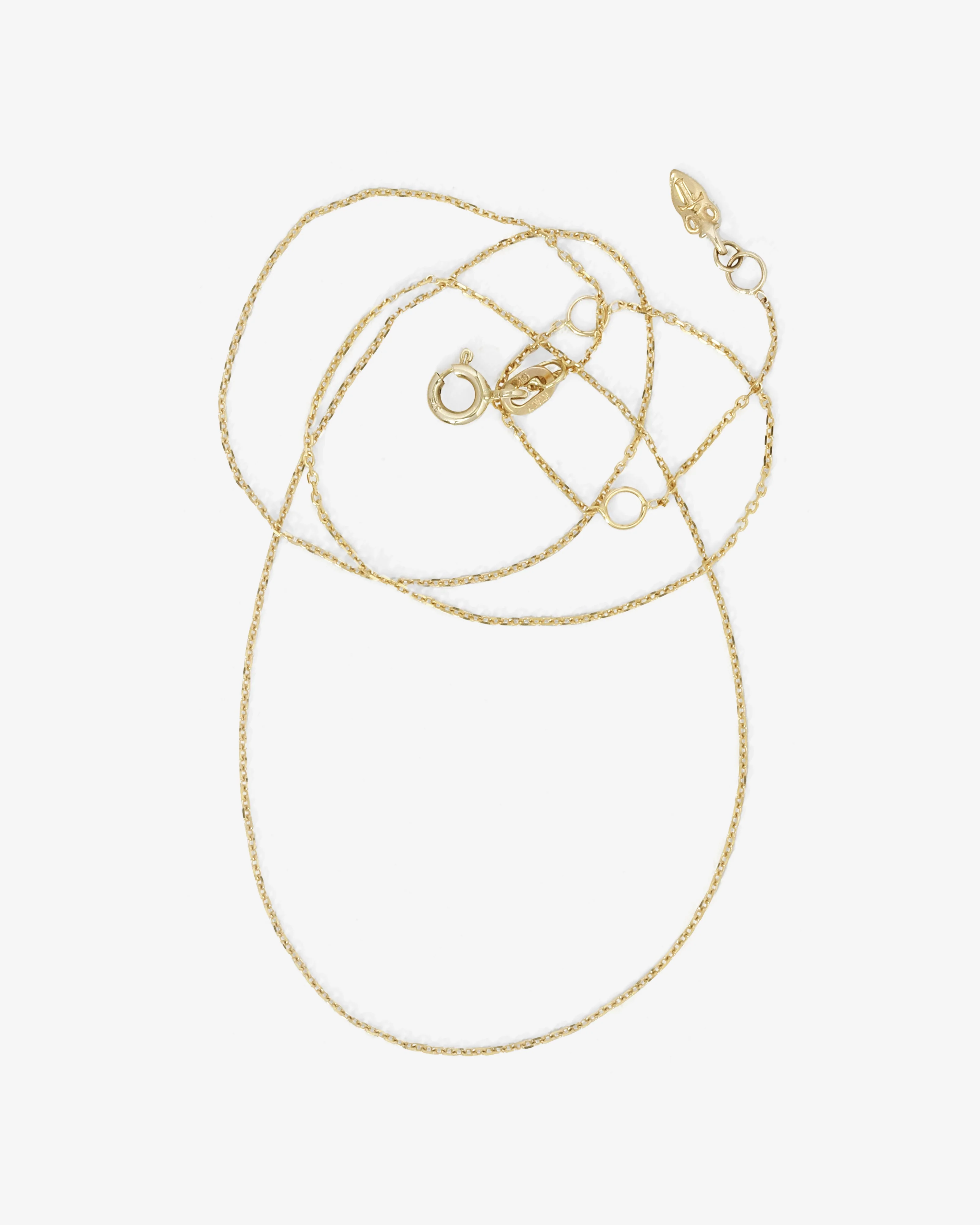 Cable Chain 0.9mm Solid Gold - Image 4