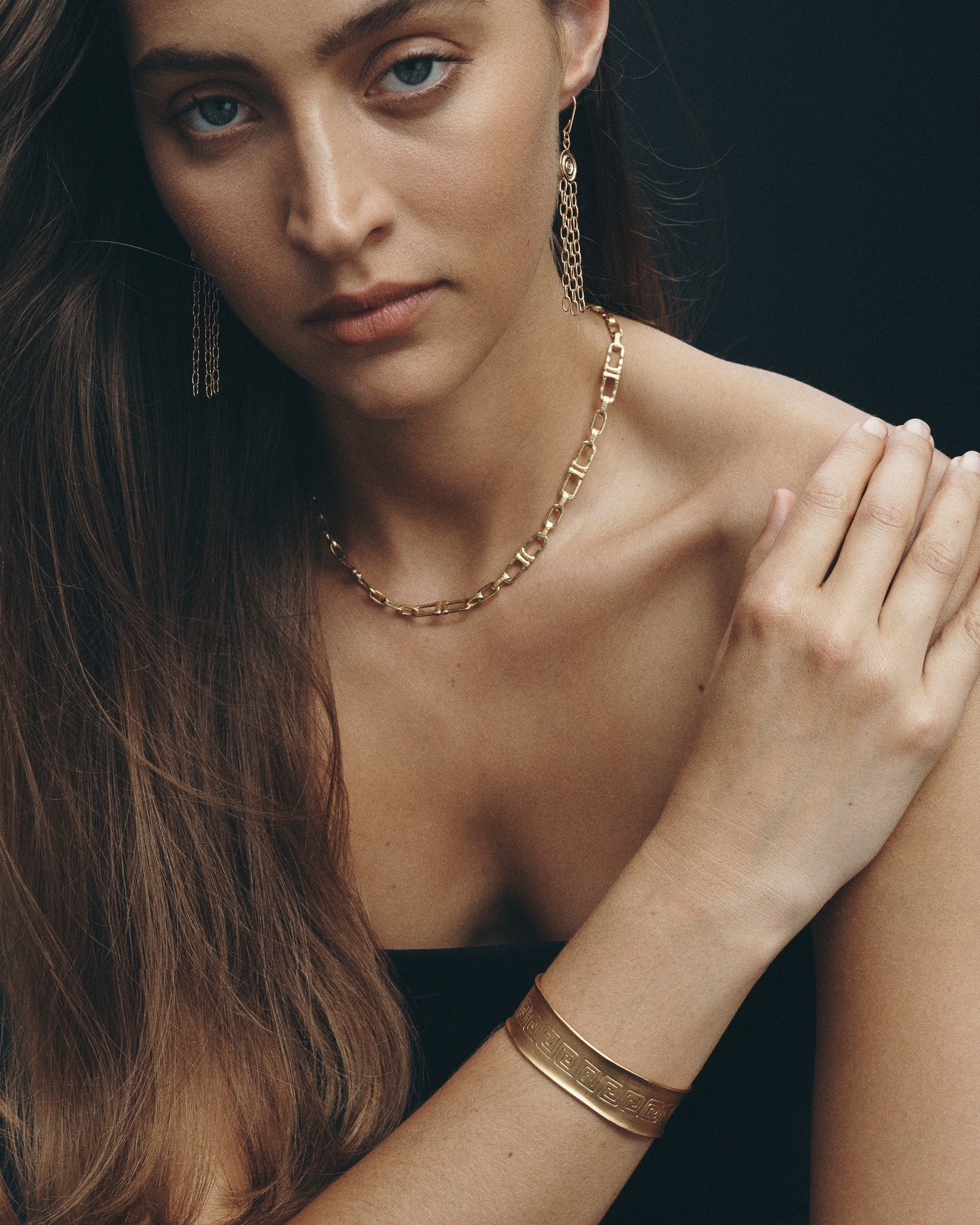 Caius Cuff Meander Gold Vermeil - Image 3