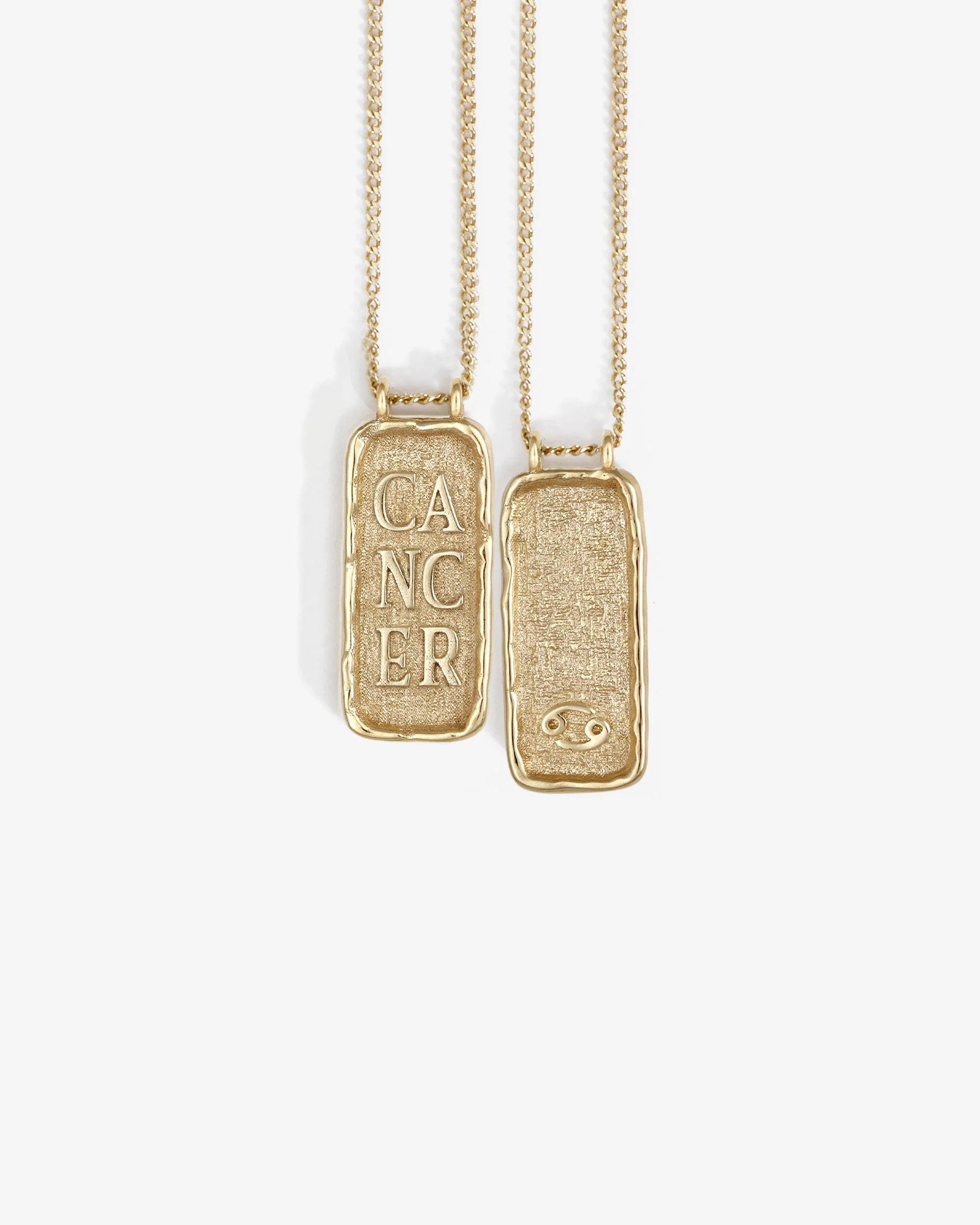 Cancer Necklace Solid Gold