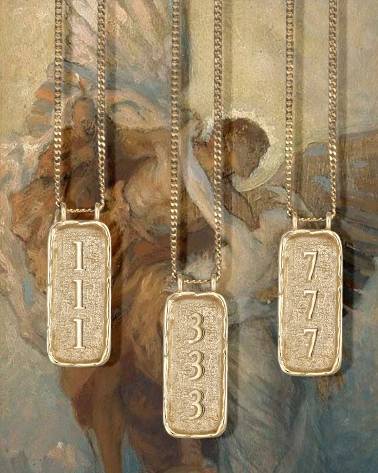 Bespoke Cartouche Initial Necklace Solid Gold - Image 4