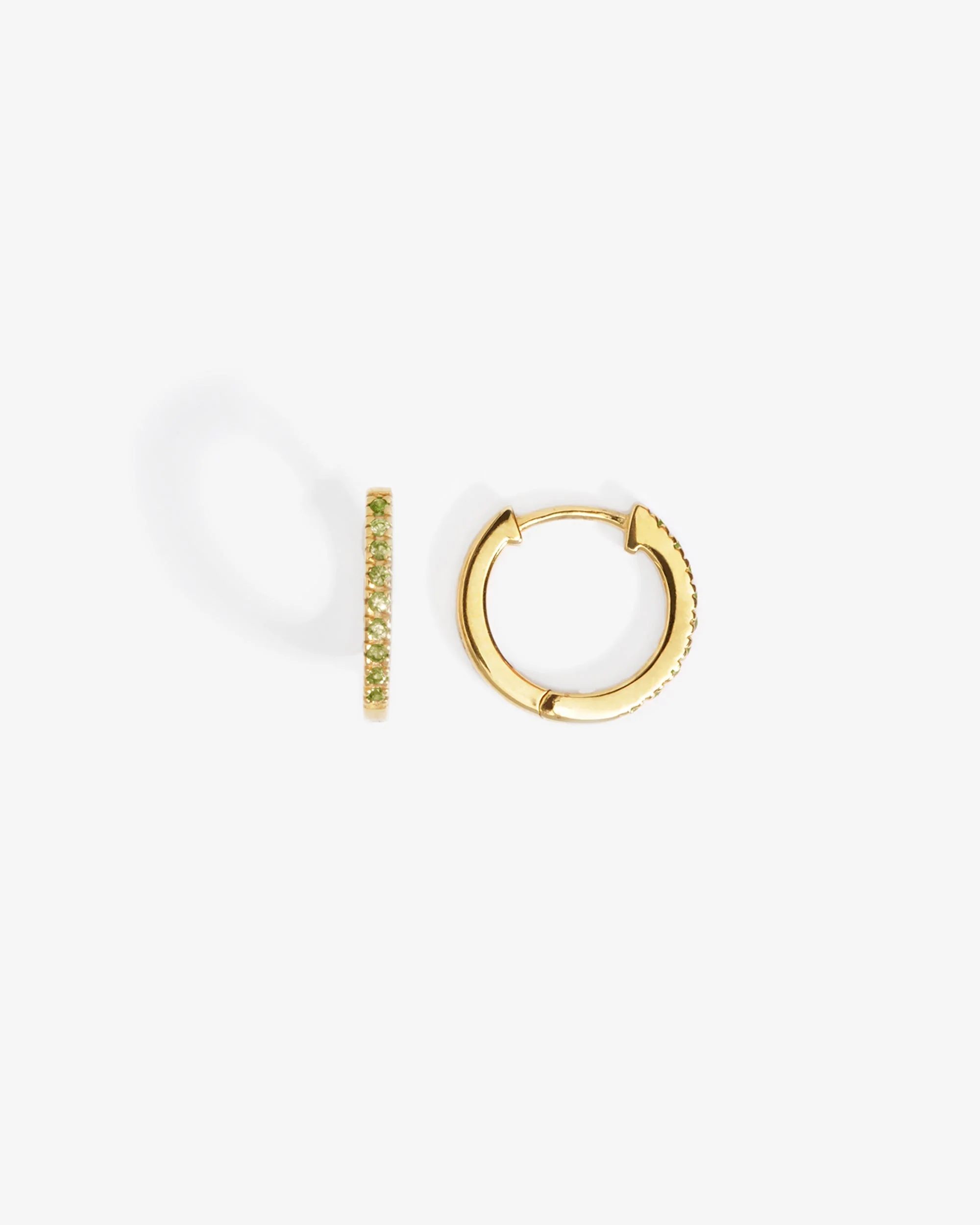 Chloe Huggie Peridot Gold Vermeil - Image 4