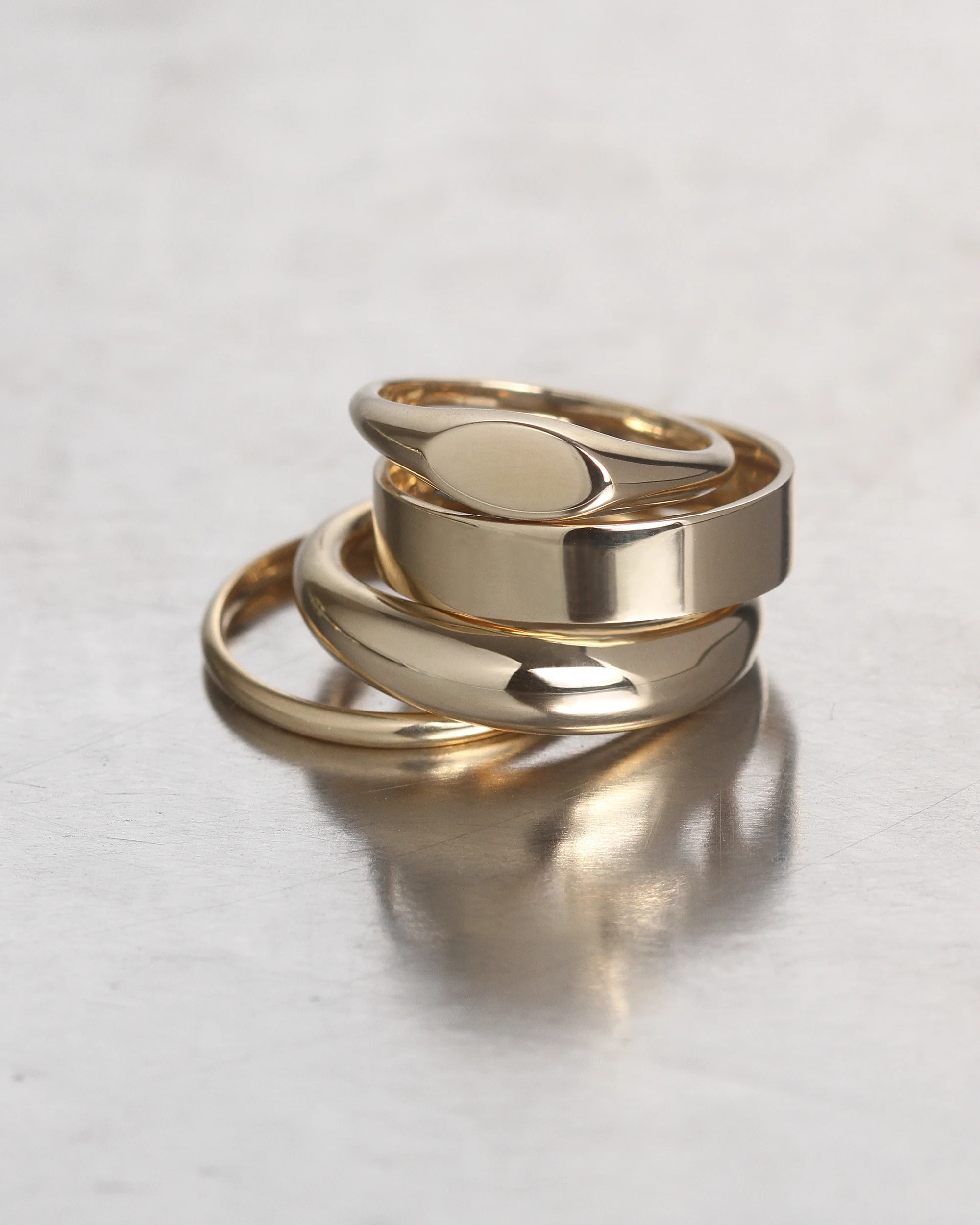 Cigar 5mm Band Solid Gold - Image 5