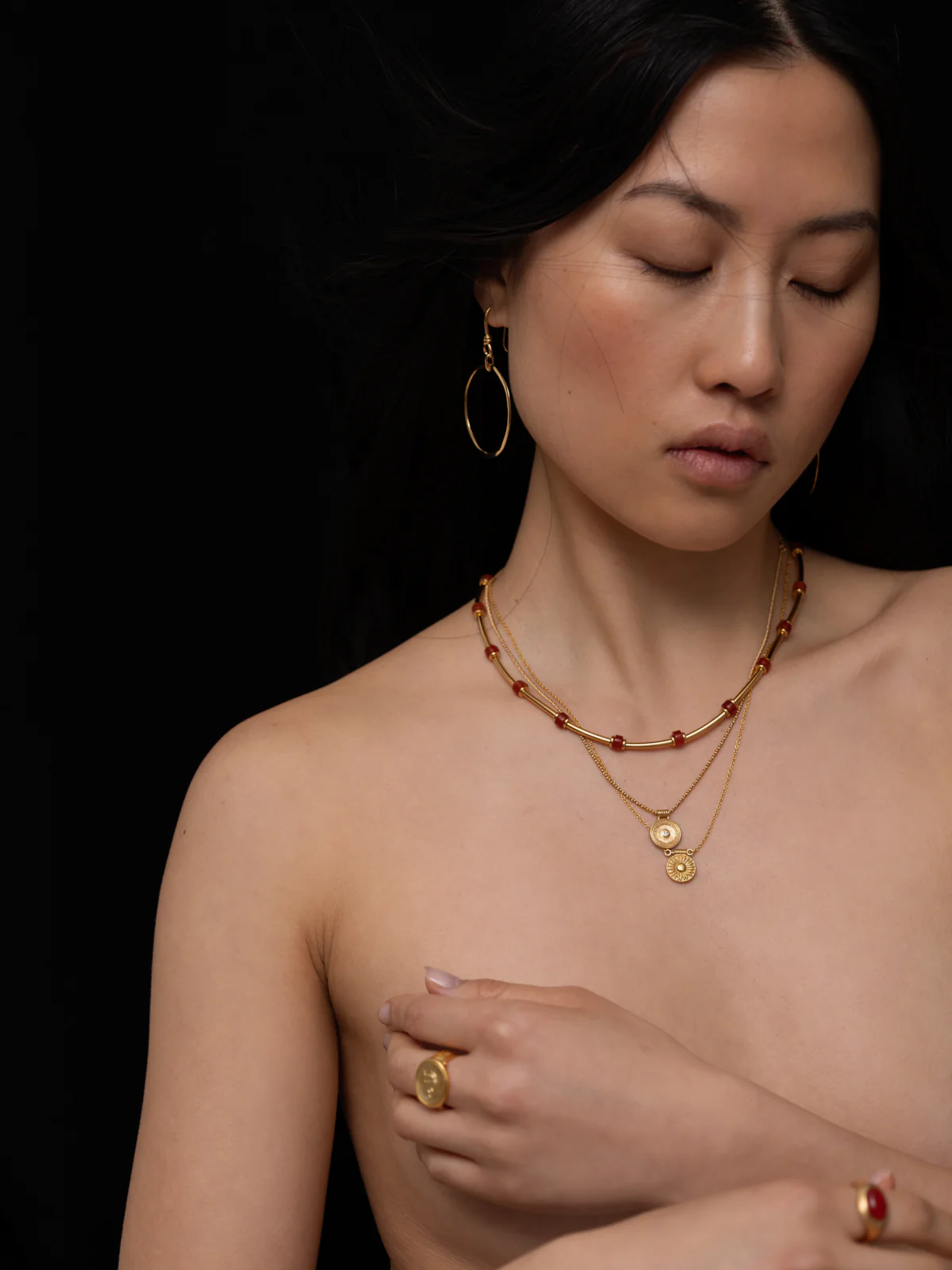 Circe Earrings Gold Vermeil - Image 4
