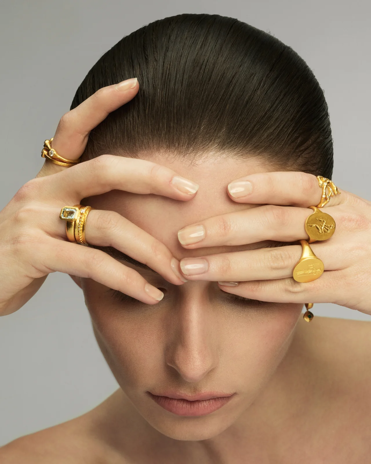 Coral Ring Diamond Solid Gold - Image 2