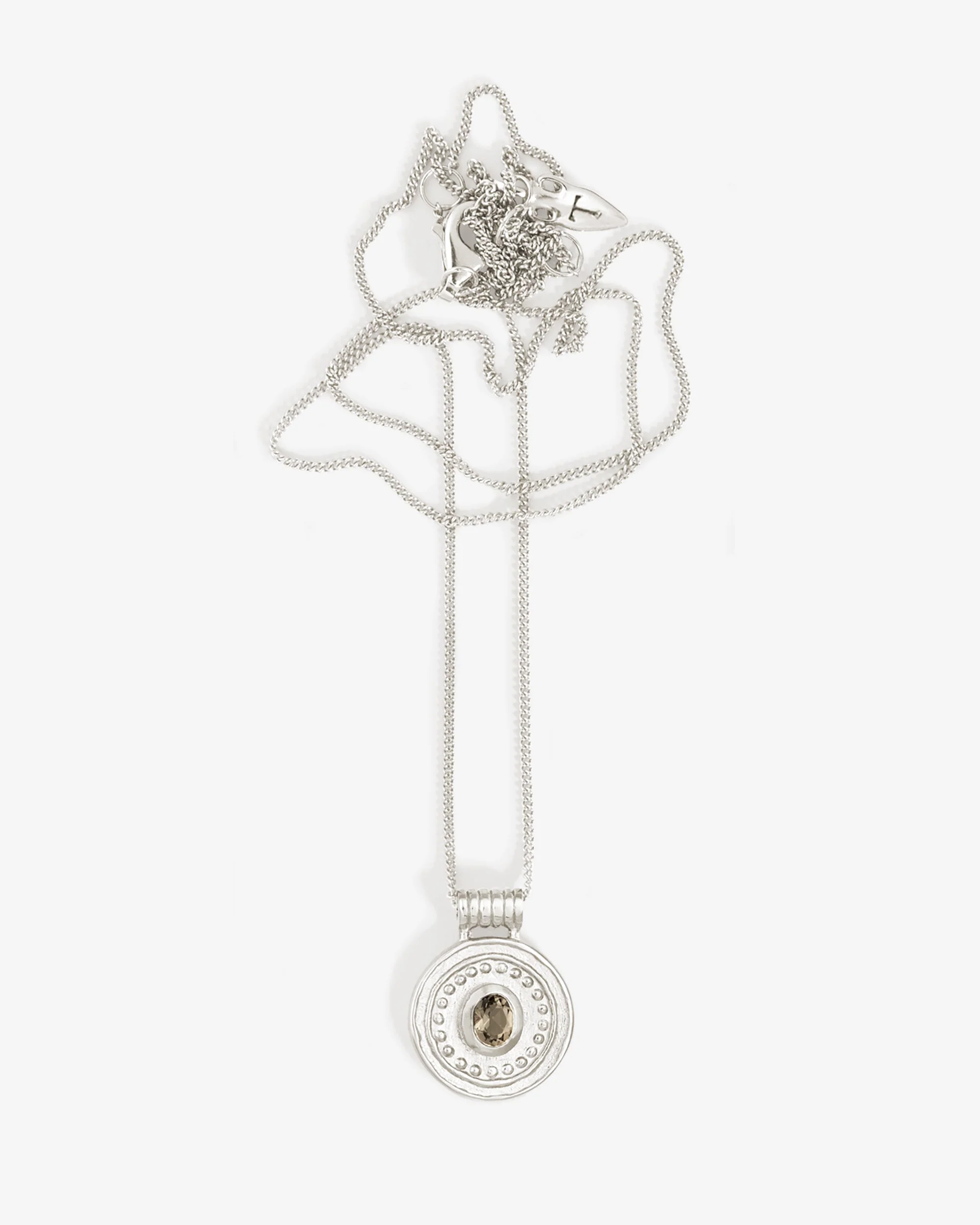 Denarii Coin Necklace Silver - Image 3