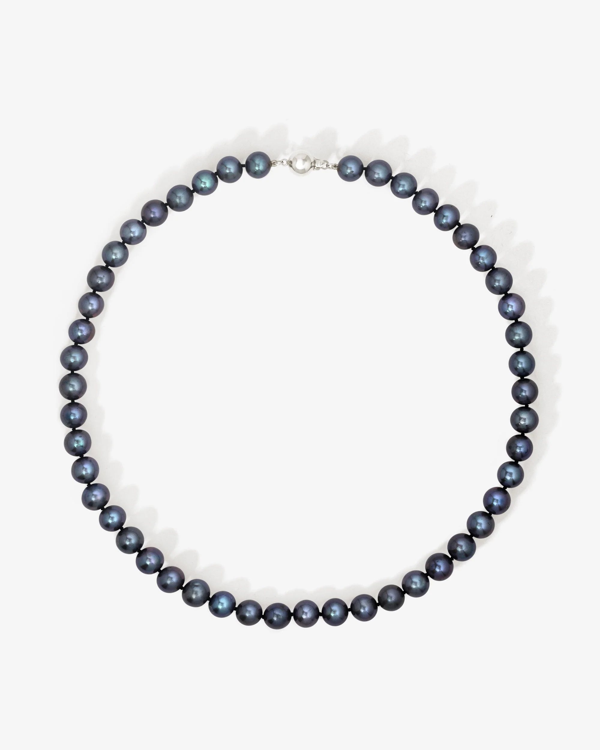 Eclipse Black Pearl Necklace White Gold - Image 3