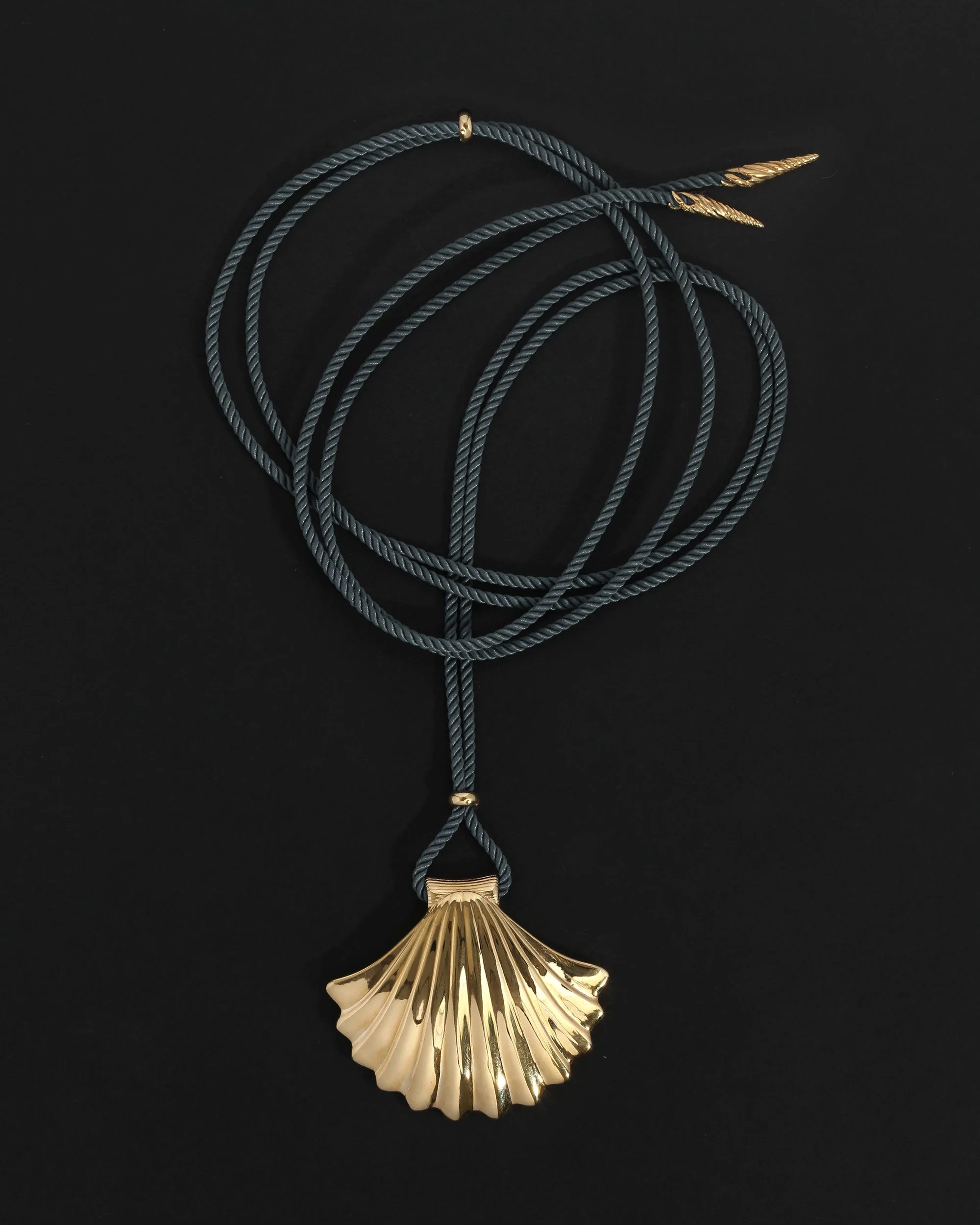 Eleni Cord Necklace Gold Vermeil - Image 2