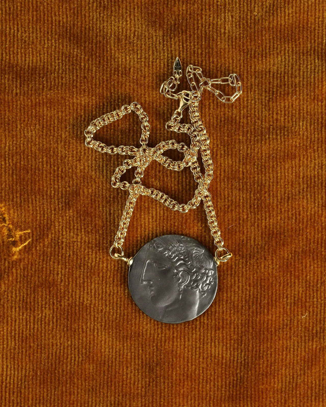 Elissar Coin Necklace Gold Vermeil - Image 4