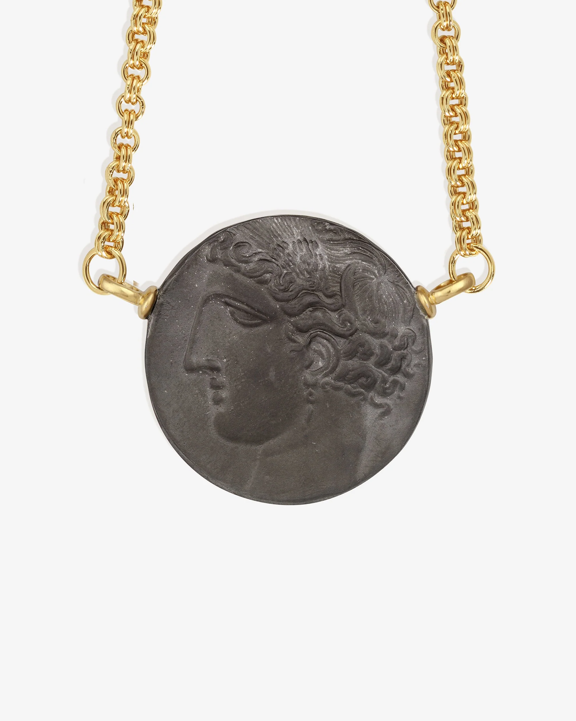 Elissar Coin Necklace Gold Vermeil - Image 6