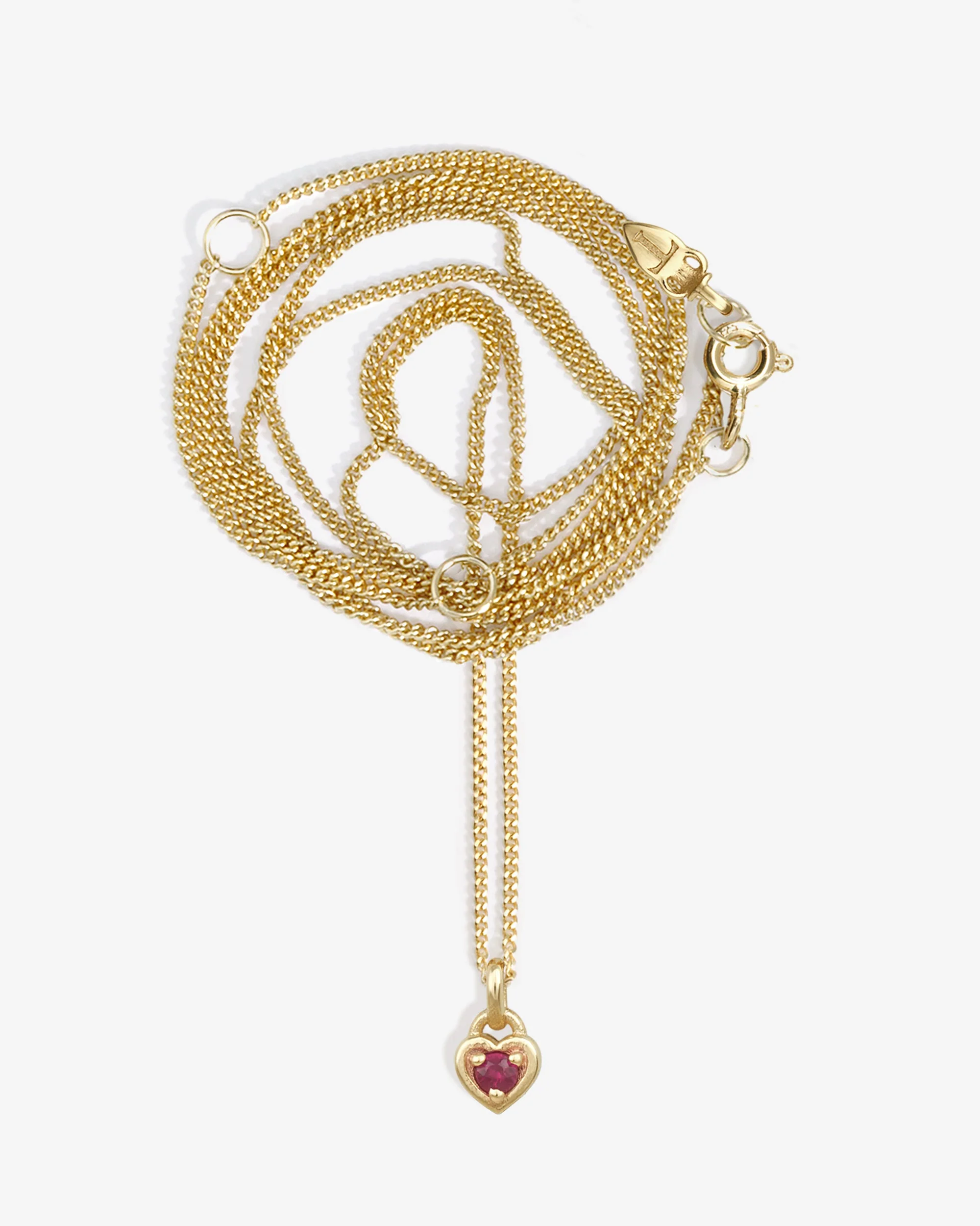 Eos Necklace Ruby Solid Gold - Image 3