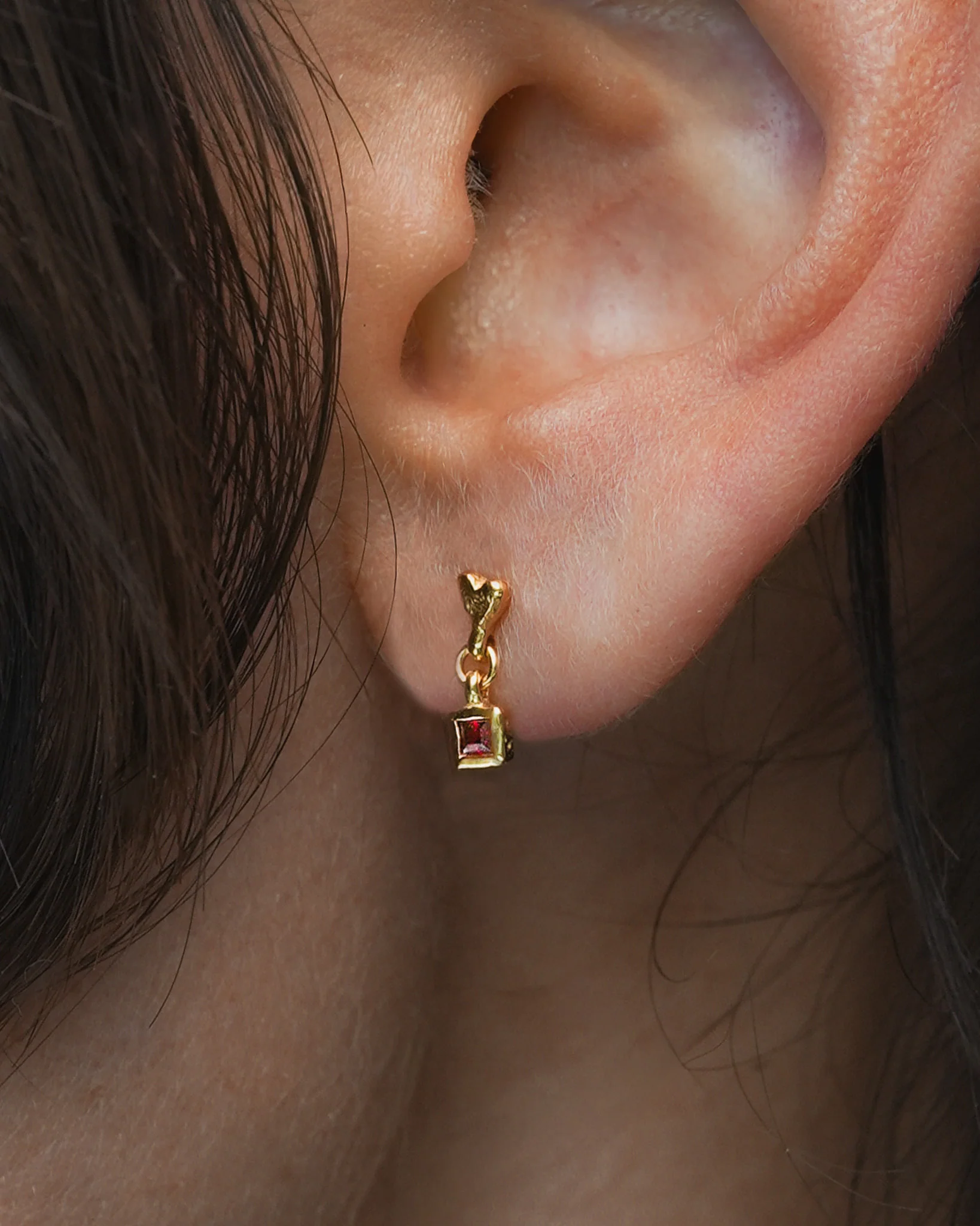 Eros Drop Studs Gold Vermeil - Image 3