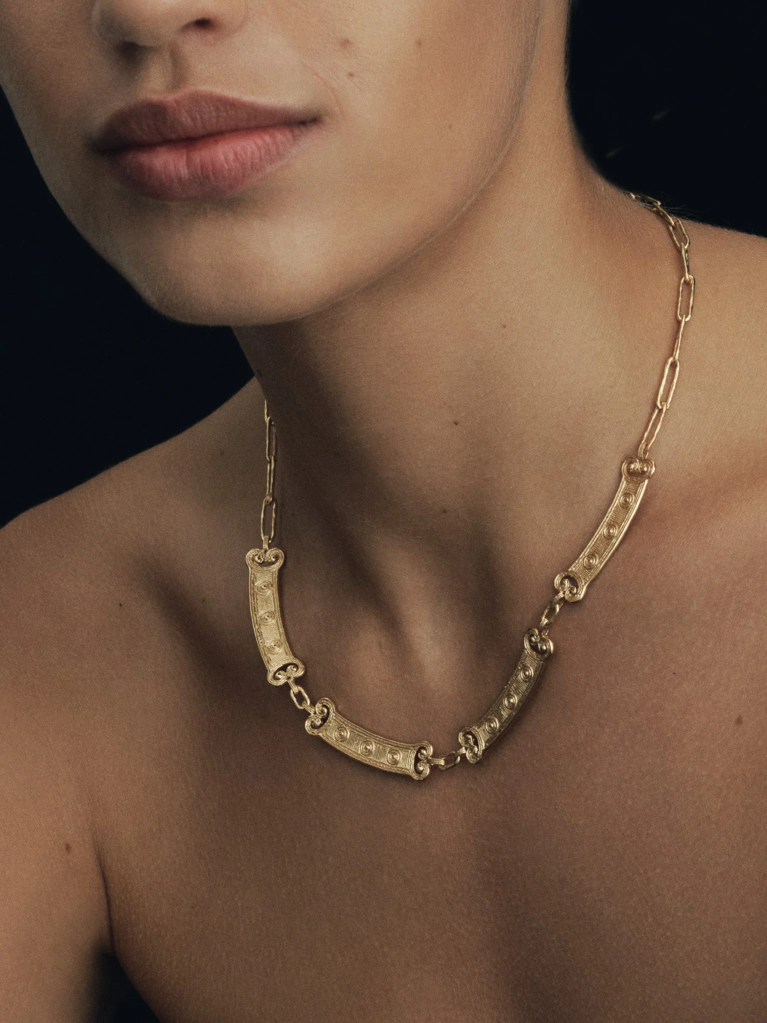 Etruscan Necklace Gold Vermeil - Image 5